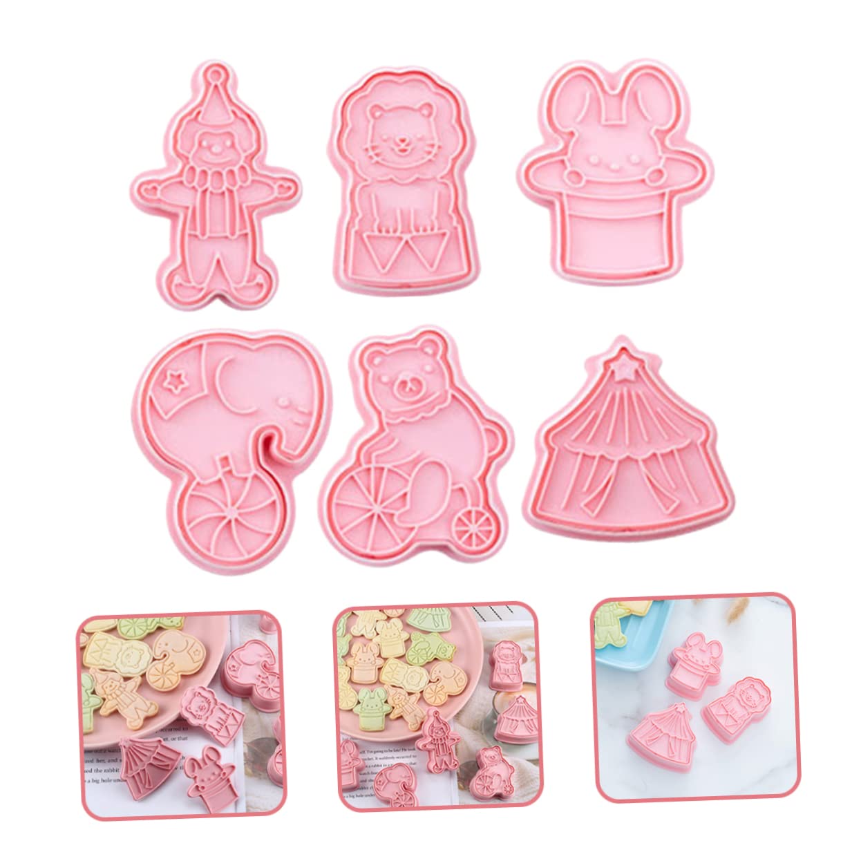 TOPBATHY 30piezas Cortadores De Galletas De Moldes De Plástico Para Repostería Para y Infantiles