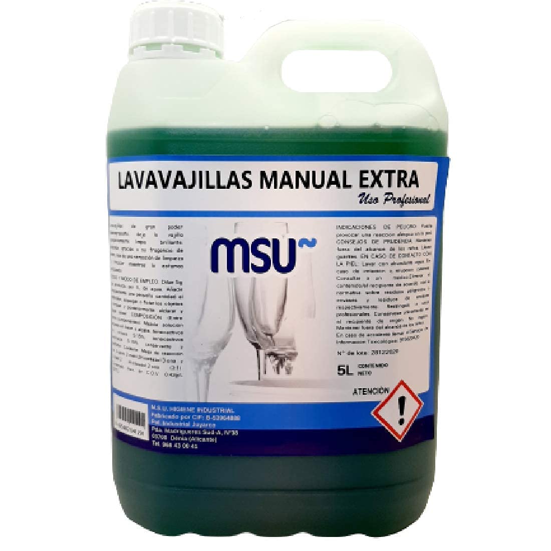Lavavajillas Manual Extra de 5 Litros con Fragancia de Limón - Limpiador Potente para Cocina