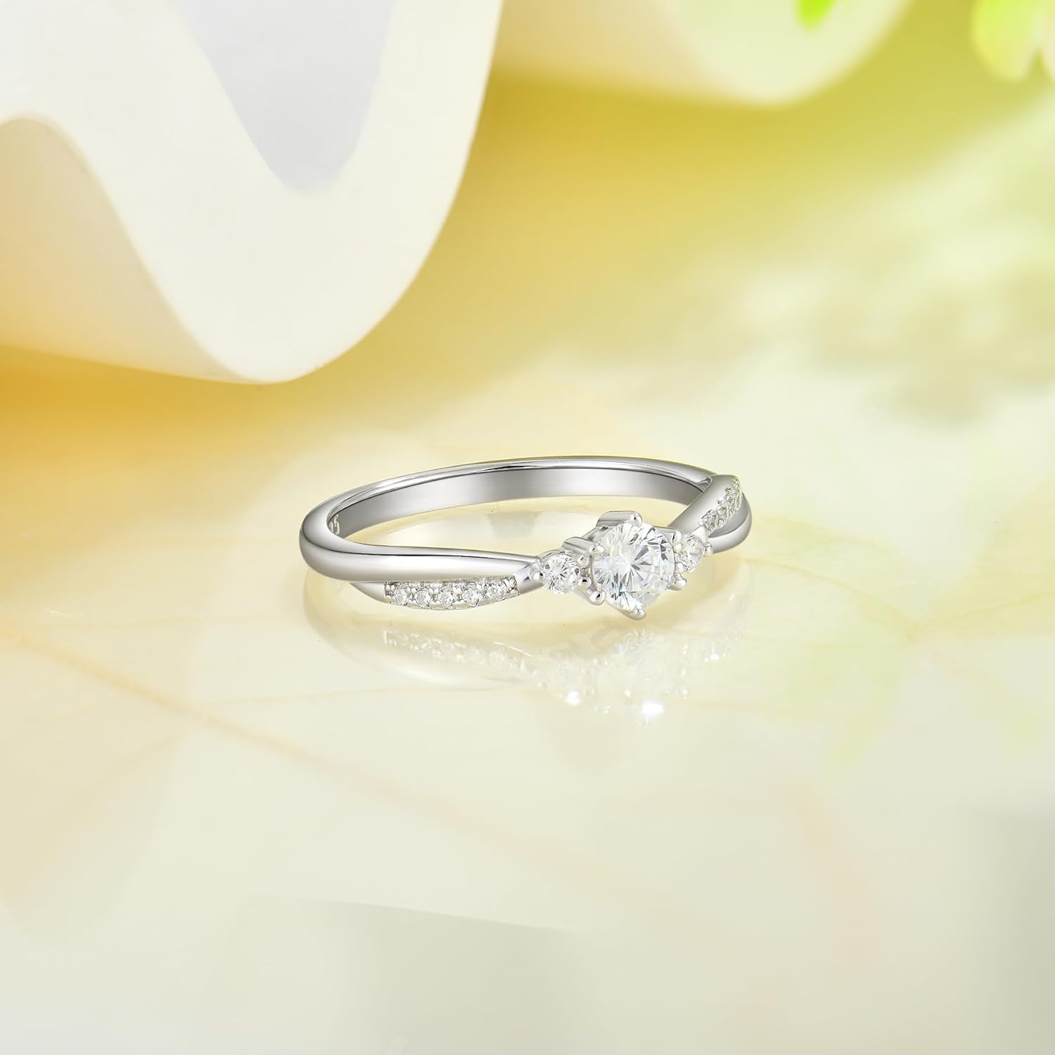 Promise Ring 925 Sterling Silver Engagement Ring for Women Infinity Birthstone Ring Wedding Anniversary Birthday Jewelry - Image 5