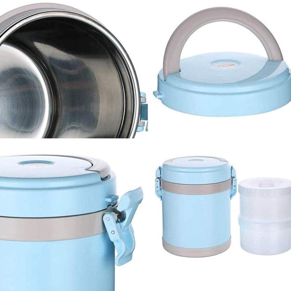 Fiambrera, recipiente térmico aislado para alimentos, frasco de 0,8 l/2,0 l, fiambrera a prueba de fugas, sopa de acero inoxidable, tarros de almuerzo para comida caliente, fiambrera aislada, oferta