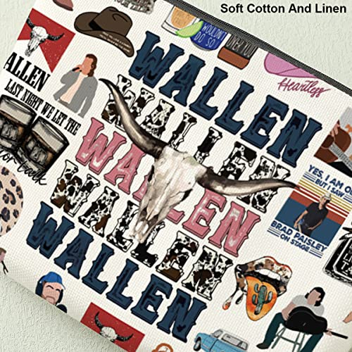 Inspired Western Makeup Bag Country Music Lovers Gift Vintage Western Decor Cowboy Cosmetic Bag for Fans Coworker Girls BFF Daughter Birthday Christmas Friendship Gifts for Women Friends4