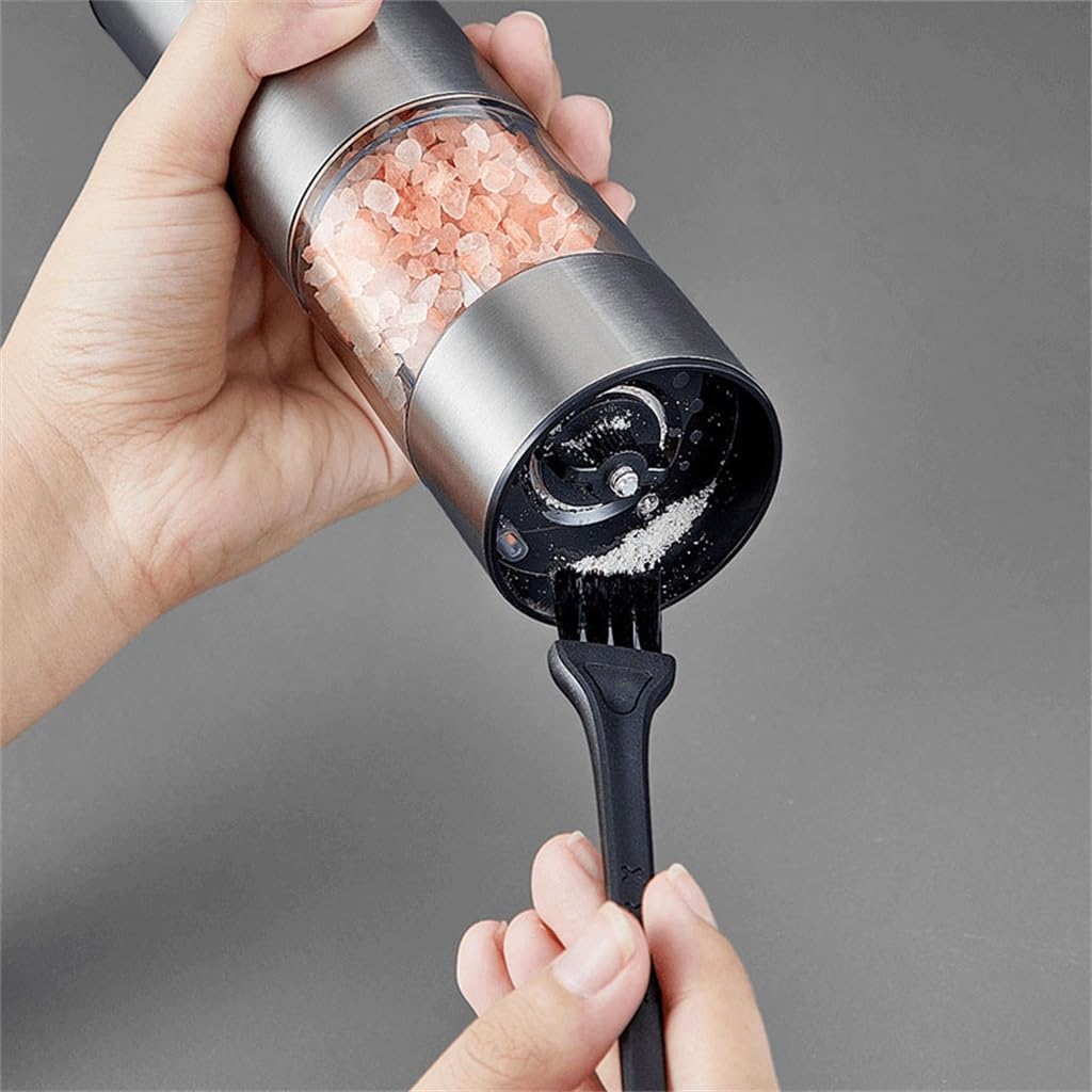 Stainless Steel Electric Sea Salt Pepper Grinder New Home Charging Black