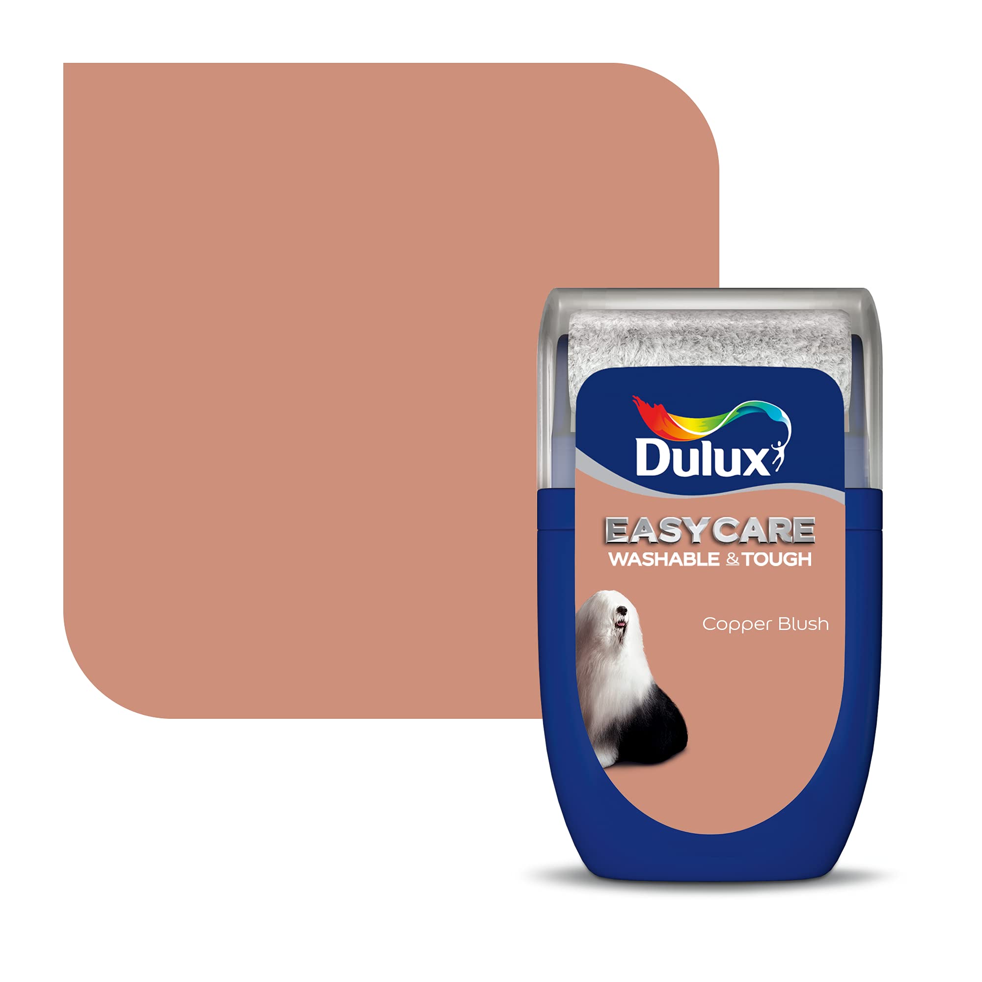 Dulux Easycare Washable & Tough Copper Blush Matt Wall & Ceiling Emulsion Paint, 30Ml Tester Pot