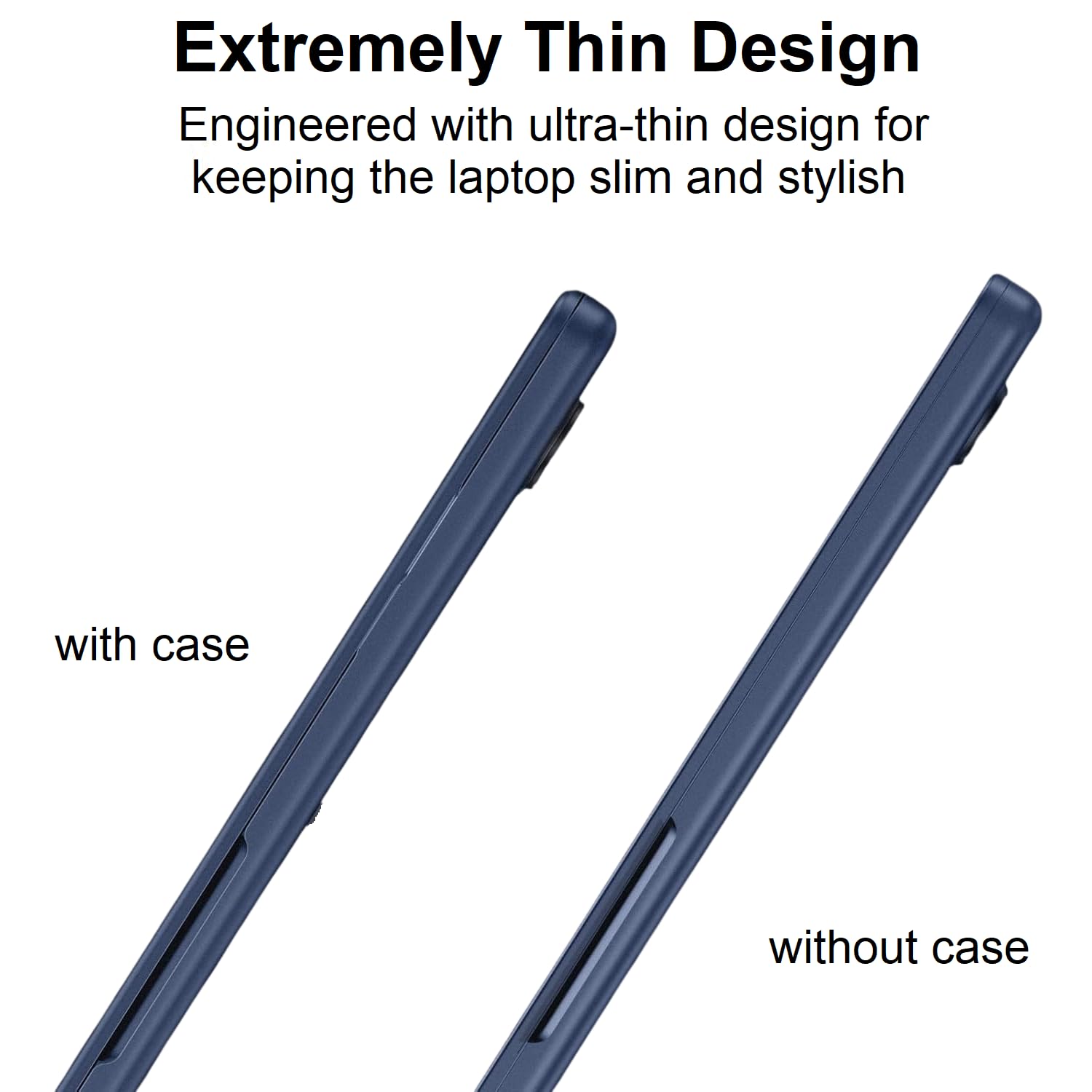 Midkart Matte Finish Case Compatible with MacBook Neo 13 inch 2026 Release Model A3404 A18 Pro Chip Ultra Thin 3 in 1 Kit Exact Fit Fingerprints Resistant Protective Hard Shell Cover, Indigo Clear — Amazon image 4