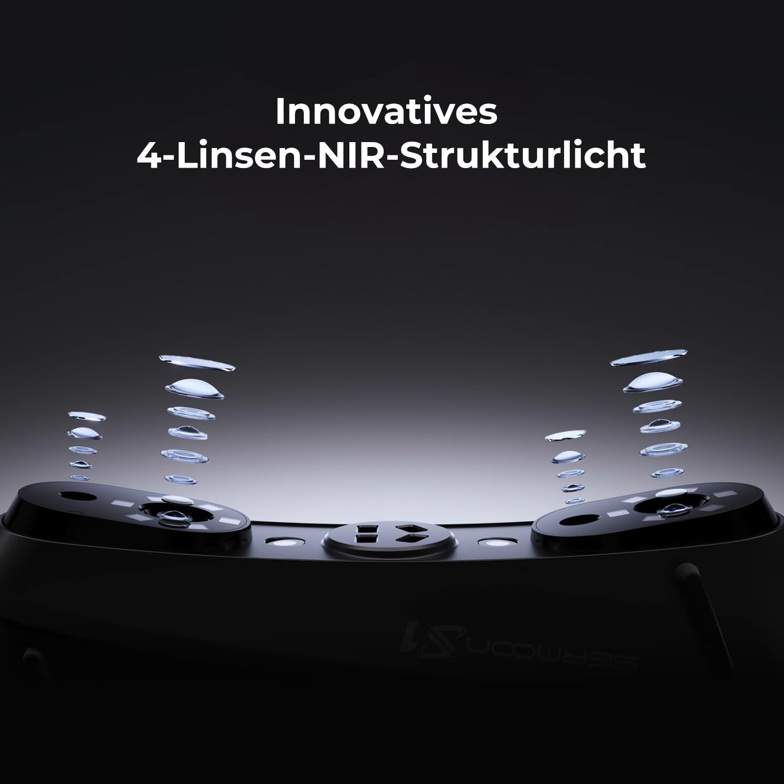 Creality Sermoon S1 Profi 3D Scanner, 0,02 mm Präzision, 90 FPS, Blaulaser + NIR, Für Reverse Engineering, CAD Design & 3D Druck