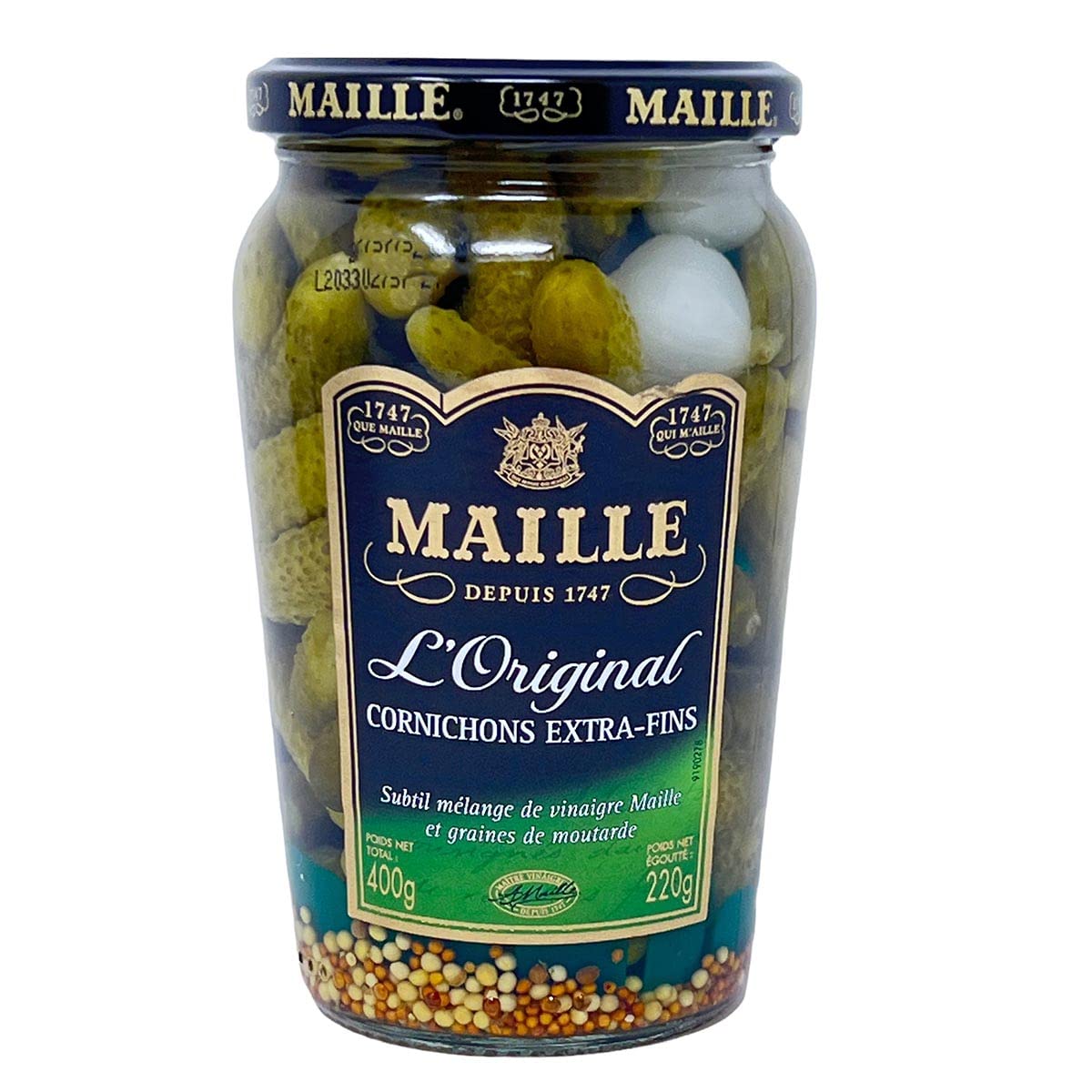 Maille Mini Gurken Cornichons Extra fein 5 x 400 Gramm