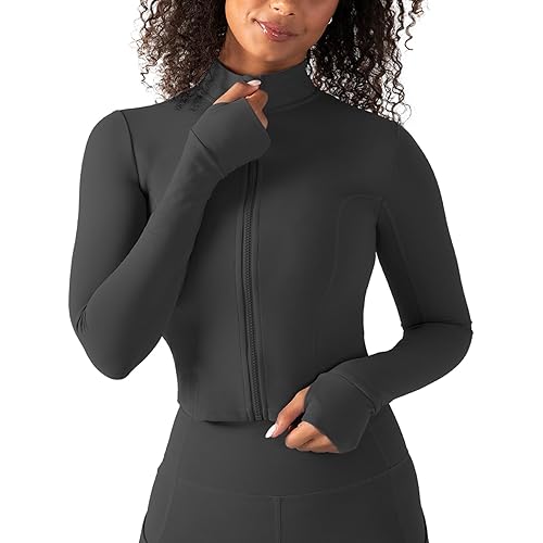 YITTY Active Women's Ultraluxe Full Zip Jacket, Athleisure, 4-Way-Stretch, Thumbholes