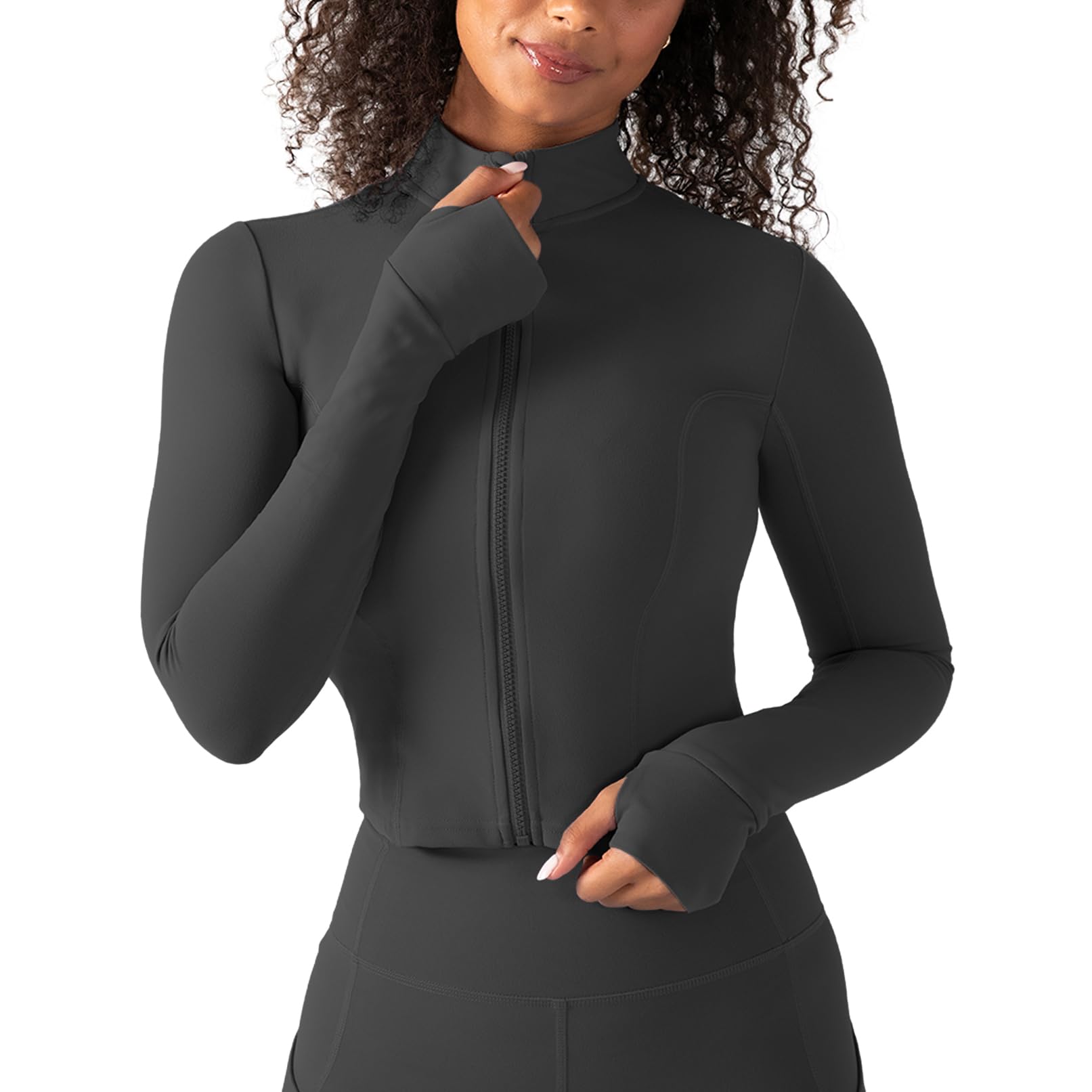 YITTY Active Women's Ultraluxe Full Zip Jacket, Athleisure, 4-Way-Stretch, Thumbholes