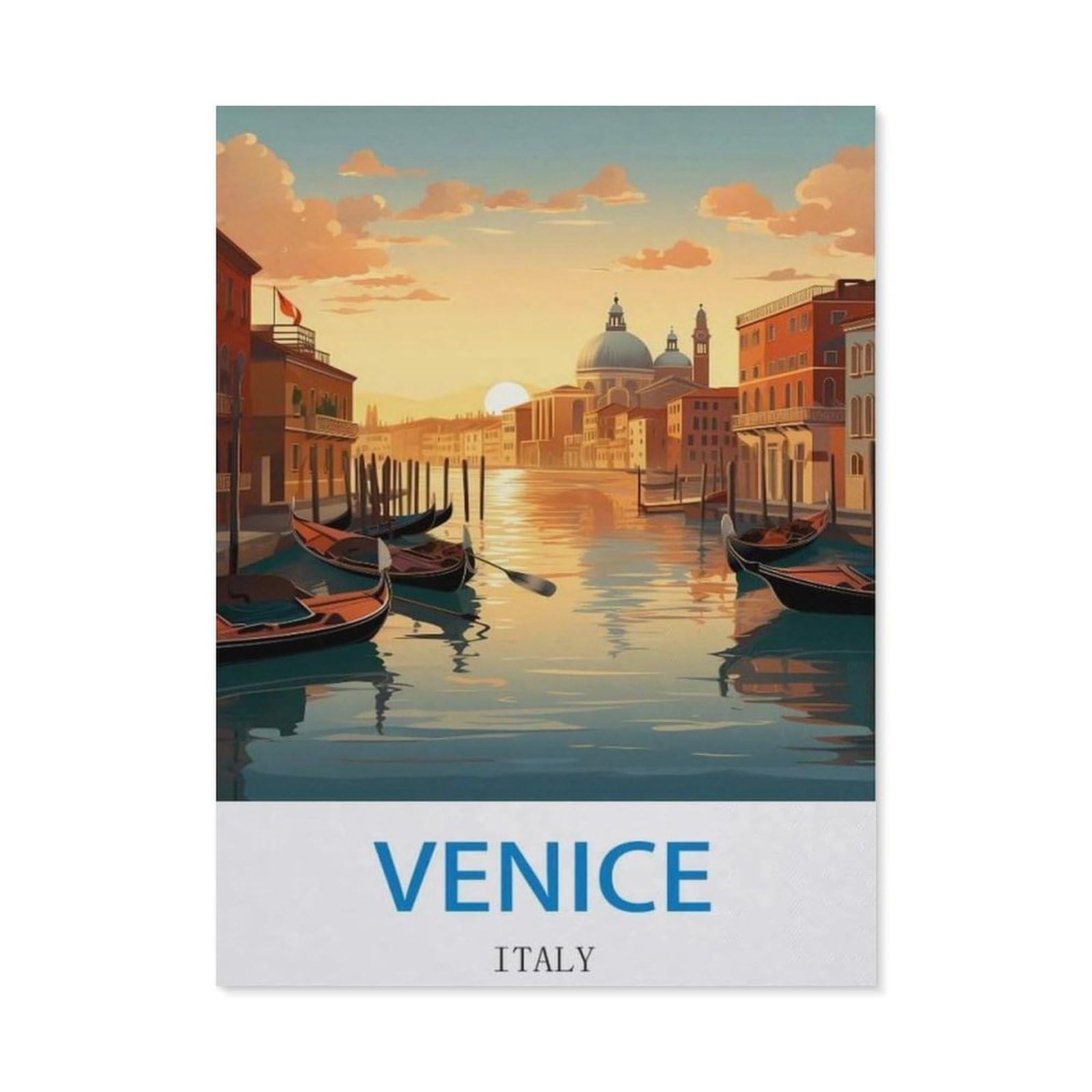 Tin Sign，Venice Italy(15x30cm）