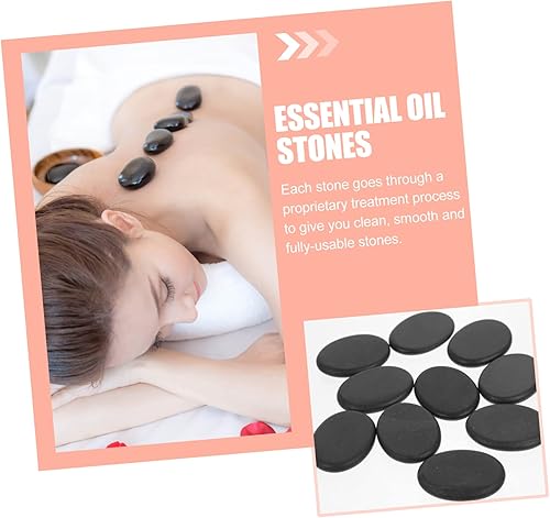 Miniatura 7 de 10 Uds. Masaje Energético Piedra Calentada Masajeador Aceites Esenciales para Masajeador Facial Masaje Facial Rocas Grandes Juego de Piedras