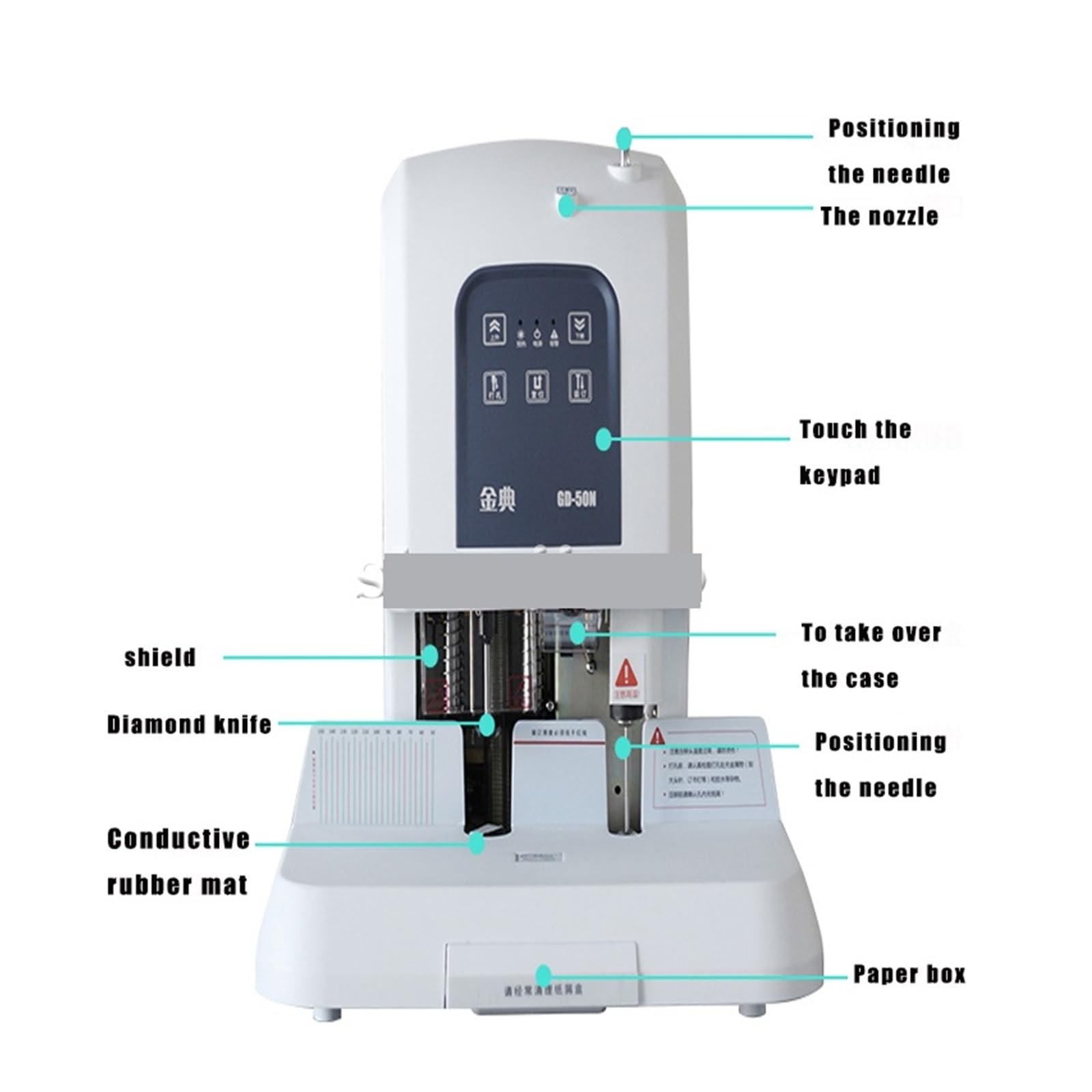 Rilegatrice, GD-50 N Macchina rilegatrice automatica Macchina rilegatrice finanziaria Attrezzatura speciale for ufficio per scuola e ufficio