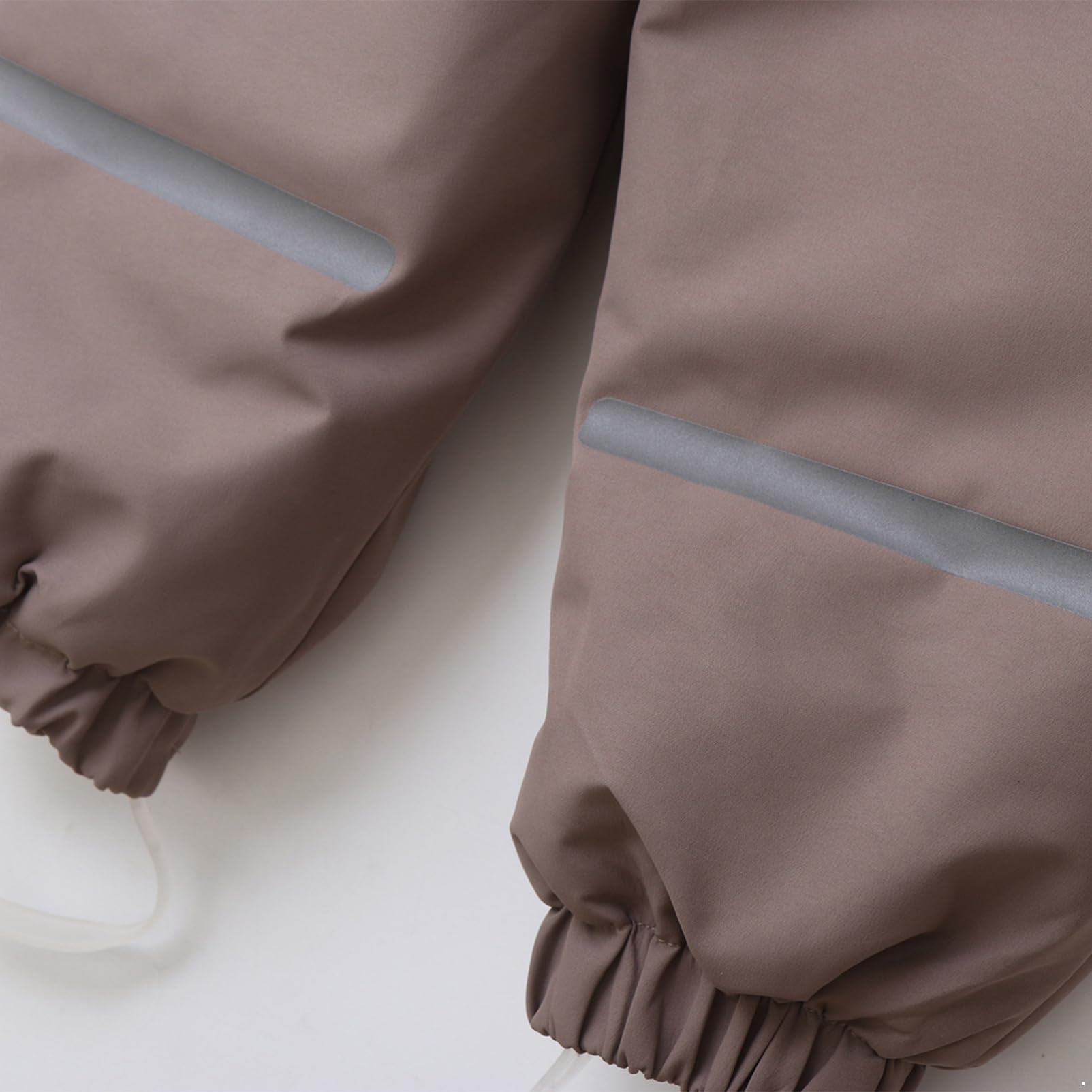 CHICTRY Tuta da Neve Intera per Neonato Neonata Pagliaccetto con Cappuccio Body in Pile Overall Jumpsuit Manica Lunca con Zip Tuta Invernale Snowsuit Marrone 3-4 anni
