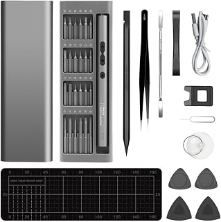 Electric Screwdriver For 62-in-1 -Speed Adjustable Electric Screwdriver with 48 Precision S2 Bits Lengthened Bits for Complex Tasks 330mAh Battery Type-C Charging Compact Portable DIY Repair Tool Set