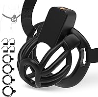 Vista 1 de Cinturón de castidad masculino jaula para pene - UTIMI Dispositivos de correa de castidad de plástico ajustable para hombre jaula de bondage