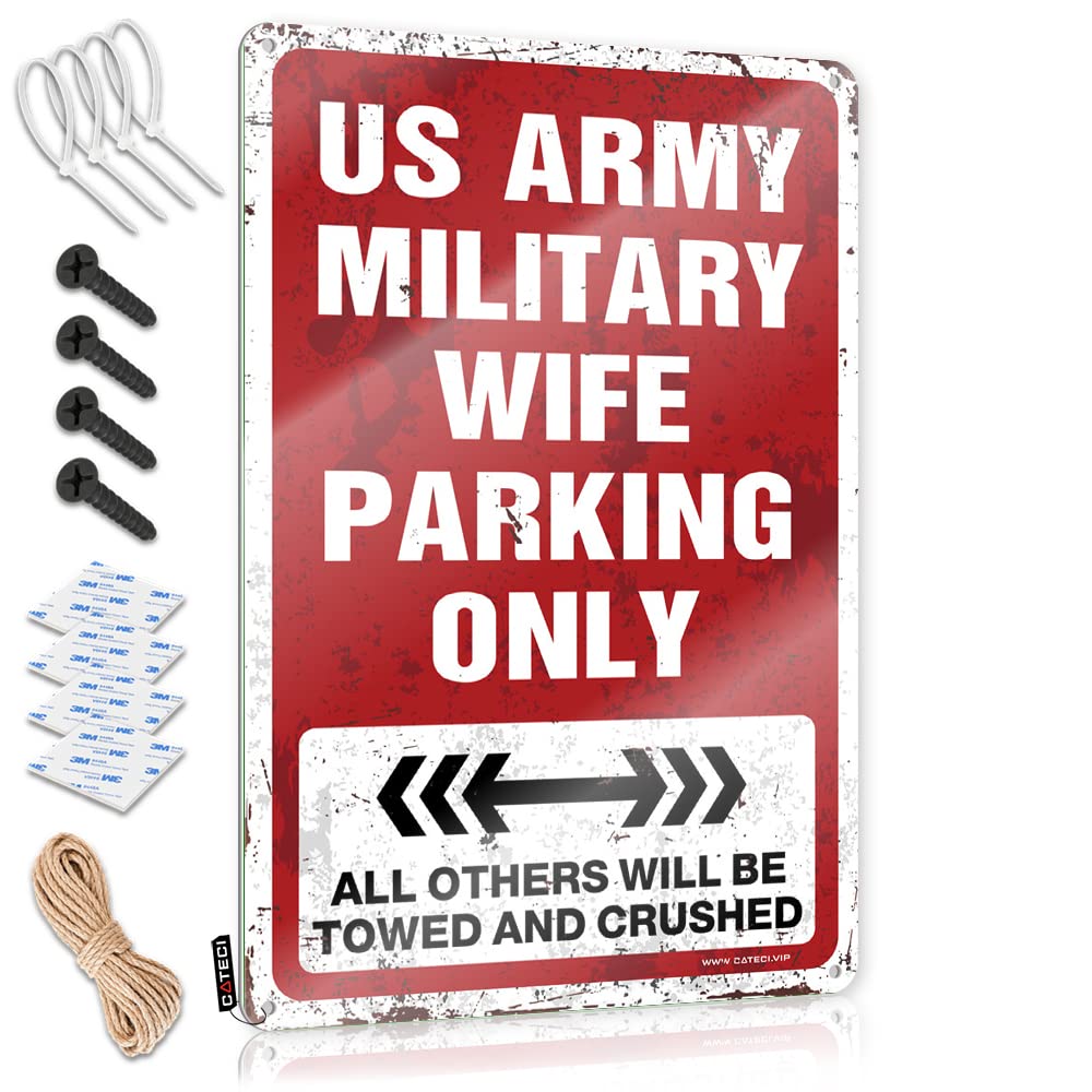 Affiches drôles US Army Wife de style vintage pour décoration murale de garage et maison