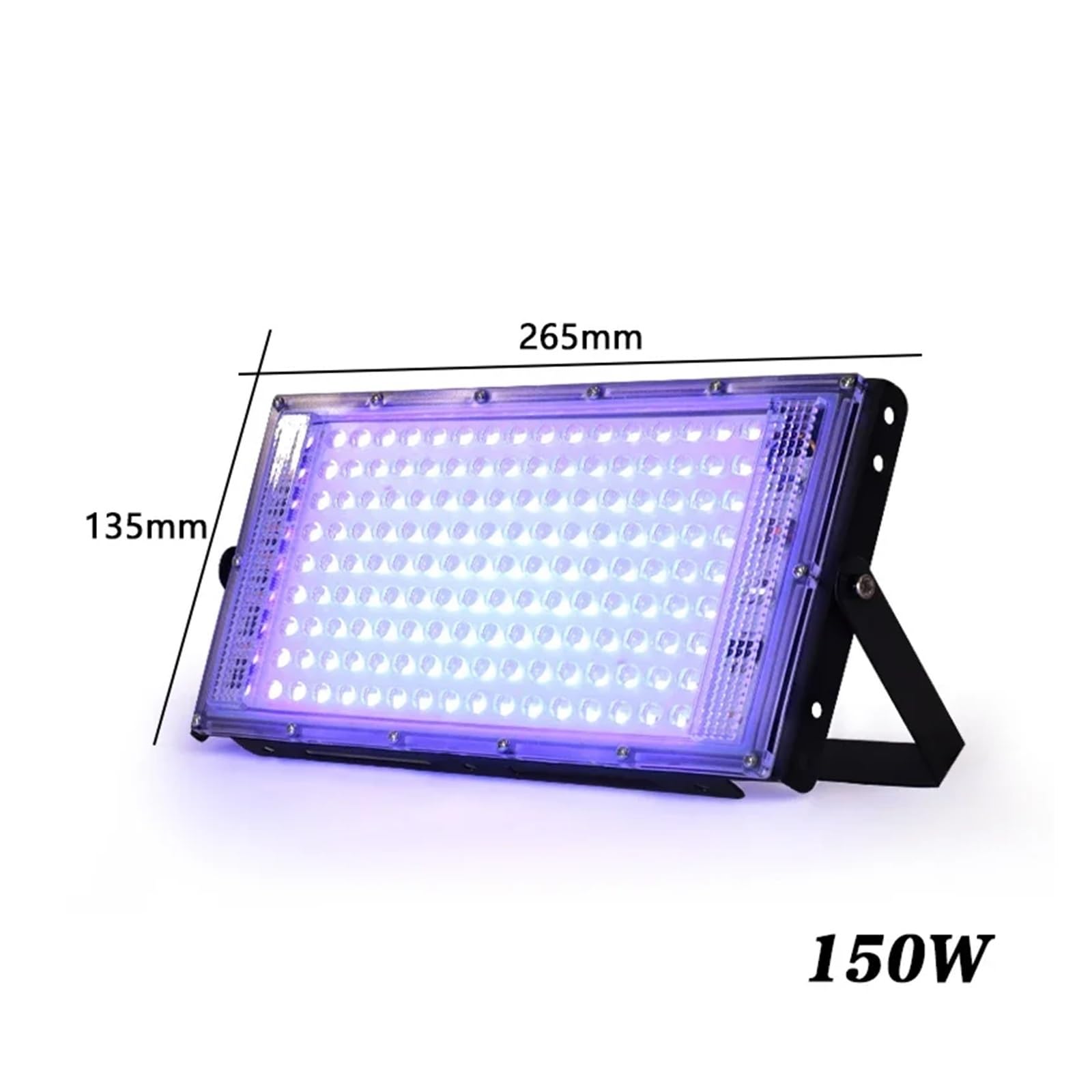 Luce LED UV, 50W 100W UV LED Luce di inondazione Indoor Outdoor LED Blacklight Proiettore 395nm 400nm Lampada da palco fluorescente ultravioletta Faretto for feste per unghie in gel UV e polimerizzazi