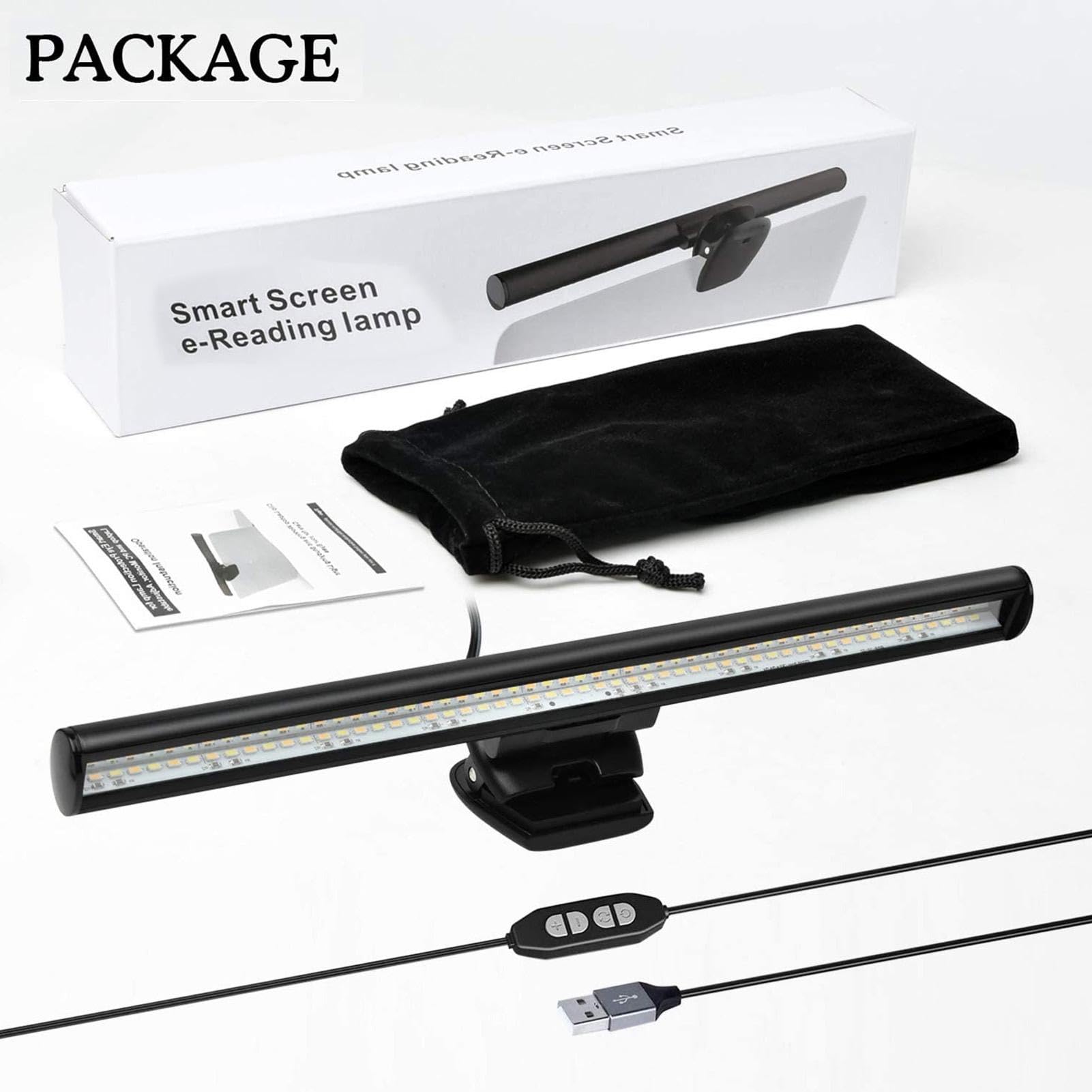 Lampada per monitor del computer - Luci LED alimentate tramite USB per computer, Lampada da scrivania a LED per computer | Barra luminosa di bloccaggio schermo portatile USB per computer