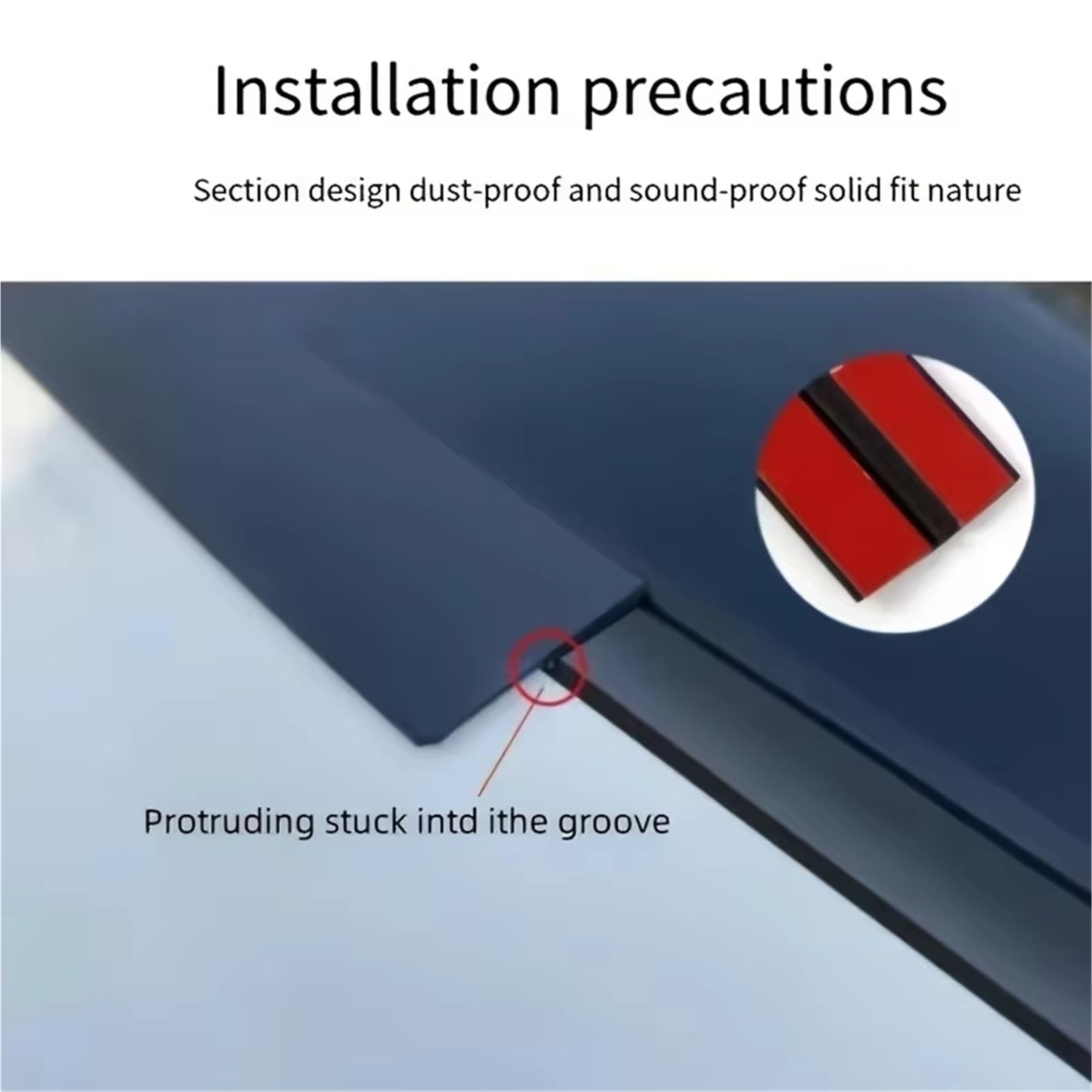 Strisce sigillanti in Gomma per Auto, sigillante Protettivo per Tetto e Parabrezza, Nastro Isolante Acustico 14/19 mm 4*M, guarnizioni in Gomma per Auto, sigillatura dei Bordi