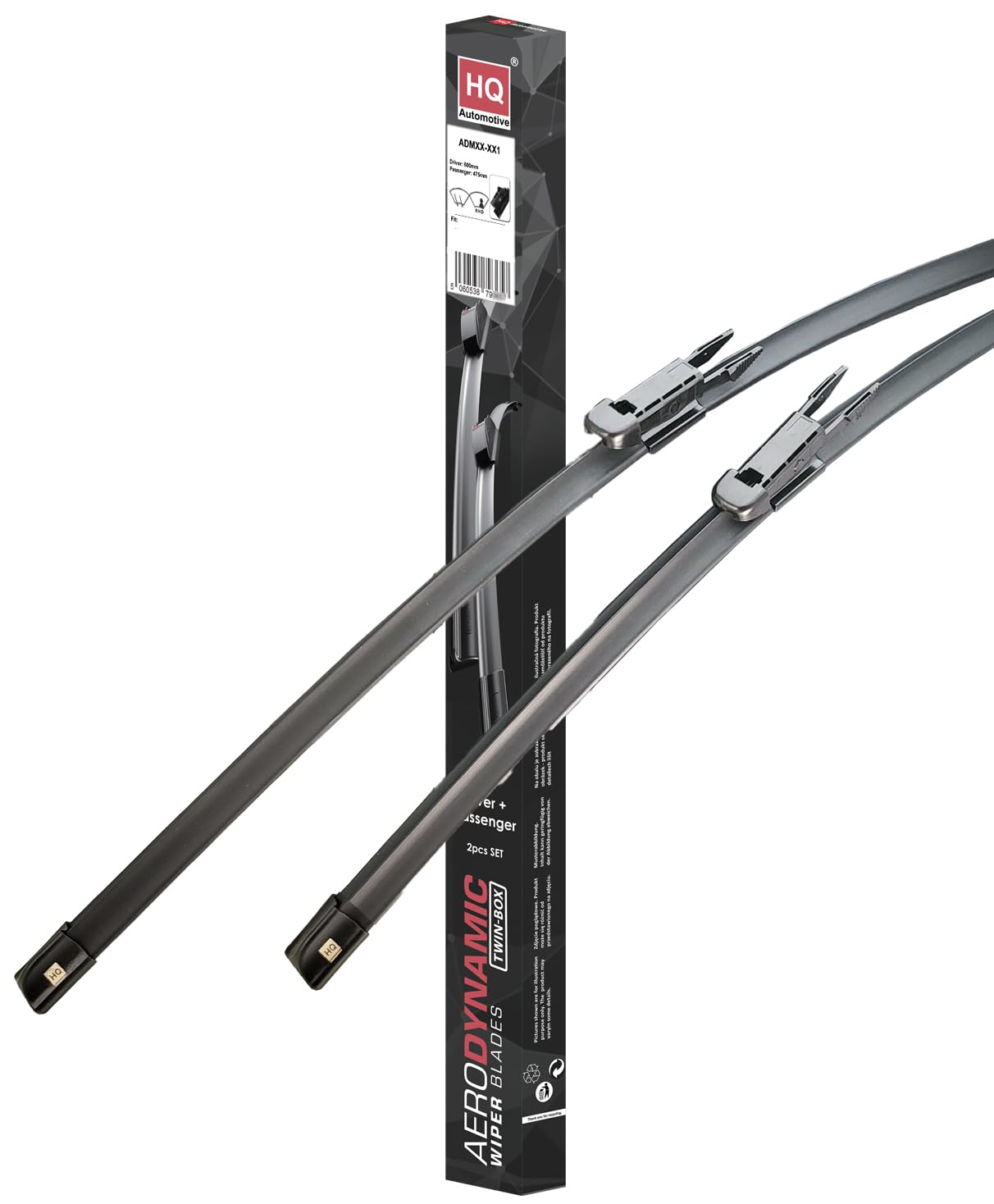 HQ Automotive Wiper Blades for FORD Kuga SUV (2020 and later) Front Wipers Replacement Kit