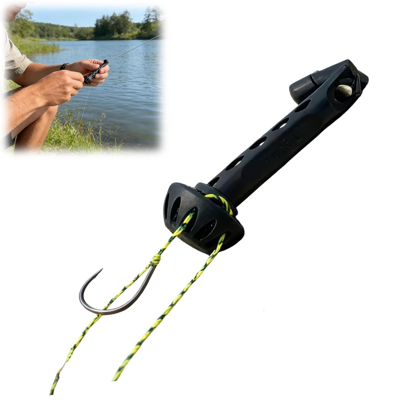 Fly Fishing Magnetic Fly Threader, Fishing Accessory to Easily Rig Small Flies & Tippet on Water, Make Fly Tying Simpler, Works with Most Hooks, tippets, and Fly Styles (1PCS)