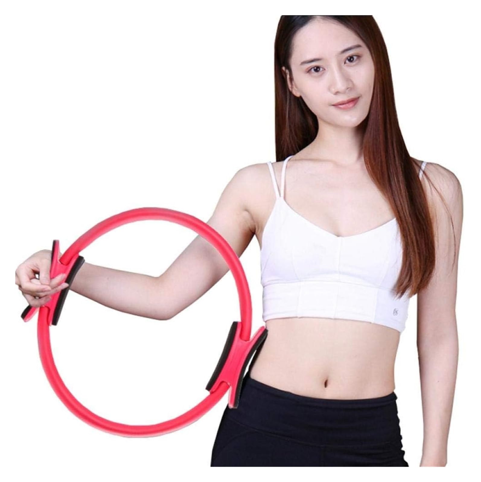 Aro de Yoga, Anillo de Pilates círculo mágico Cuerpo Deporte Ejercicio Fitness Fuerza Herramienta Yoga