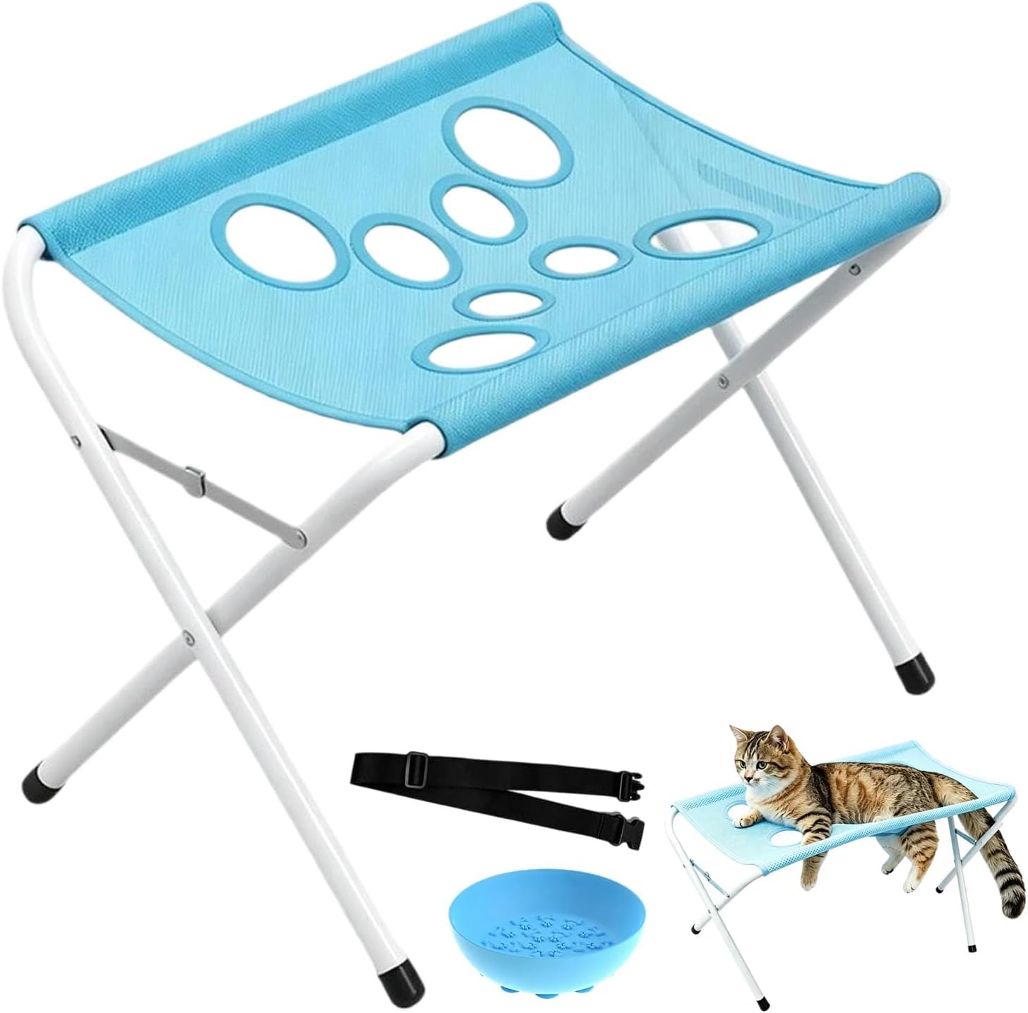 Grooming Pet Bath Stand, Pet Grooming Hammock, Mesh Bathing Station