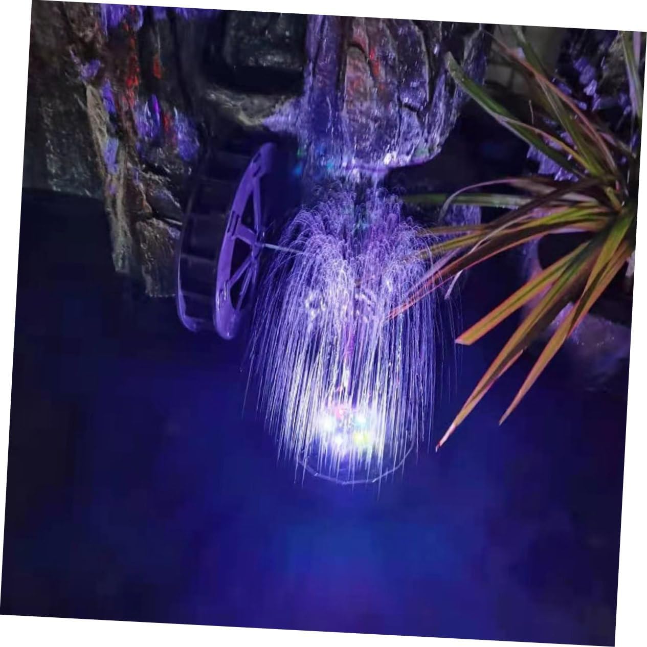 Solar-Powered Bird Bath Fountain Led Solar Water Pump for Easy to Install