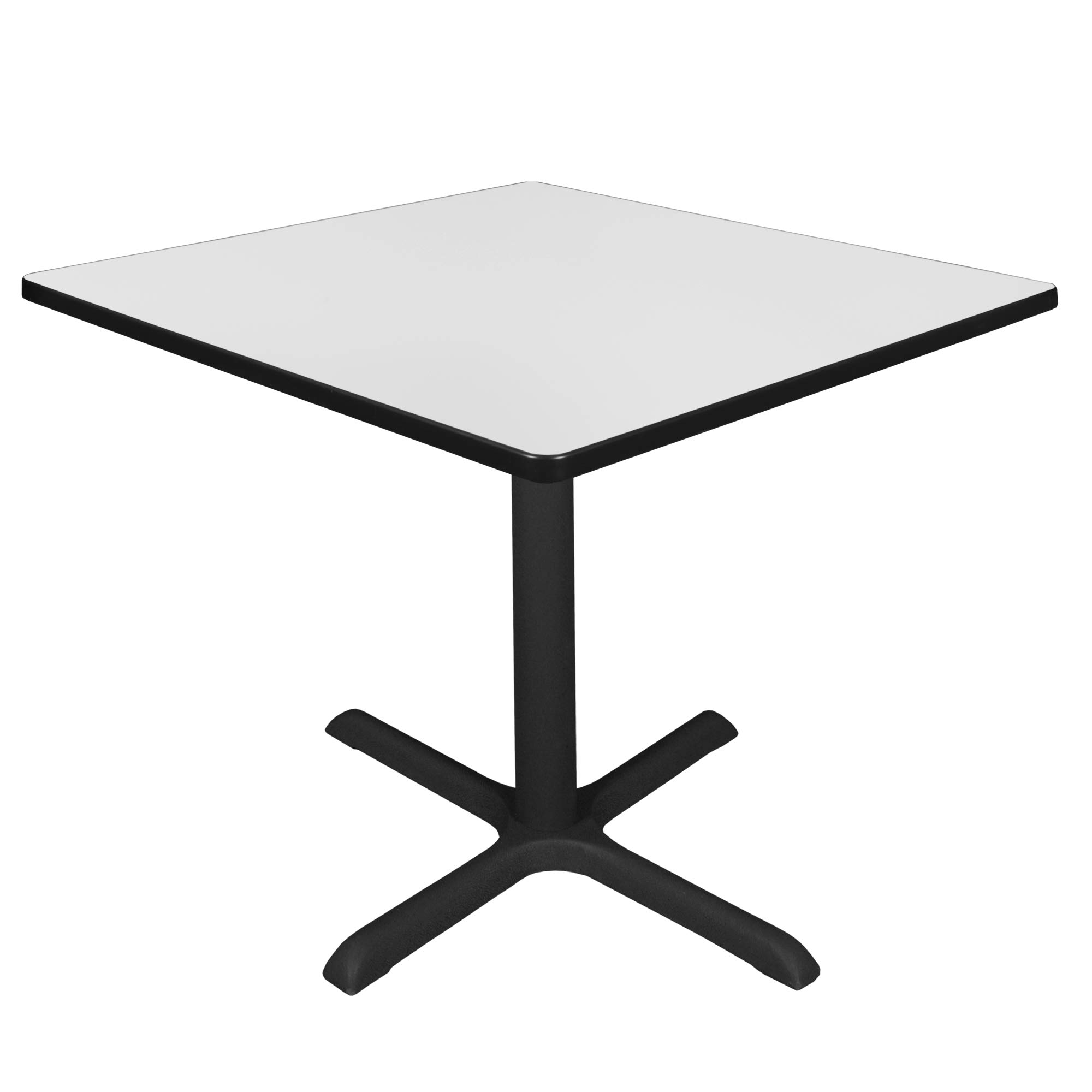 Regency Cain X-Base Breakroom Table, 42 x 42 in, White