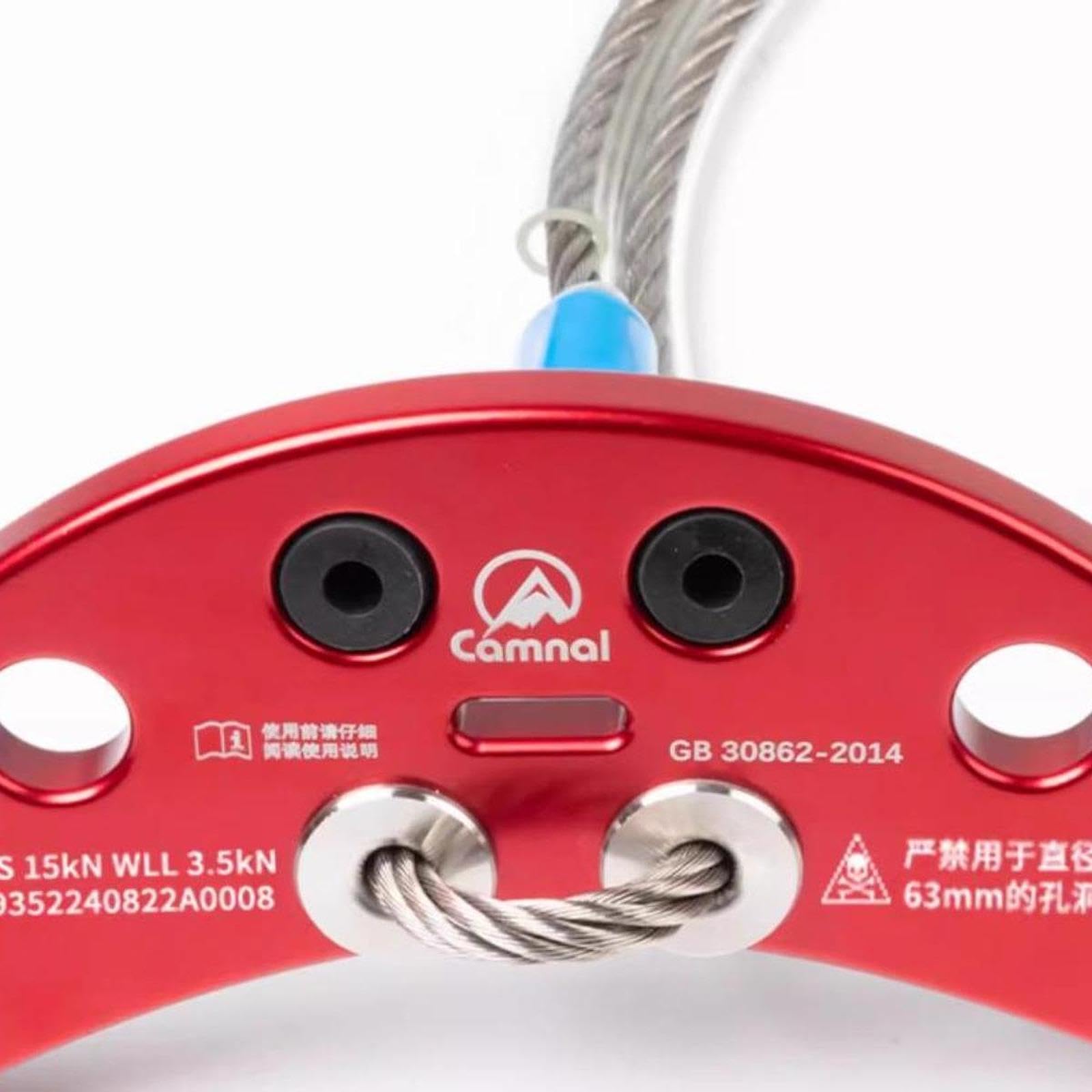 kowaku Climbing Hanger, 15kN Hardware Fixed Point, Stainless Steel Climbing Anchor Plate for Piton Hiking Rigging Rappelling, 60cm