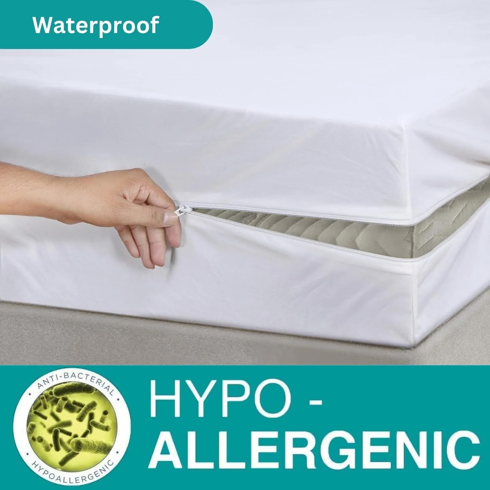 Coprimaterasso Per Neonati Anti Cimice Da Letto - Bianco - - 19.00 - Foto 2