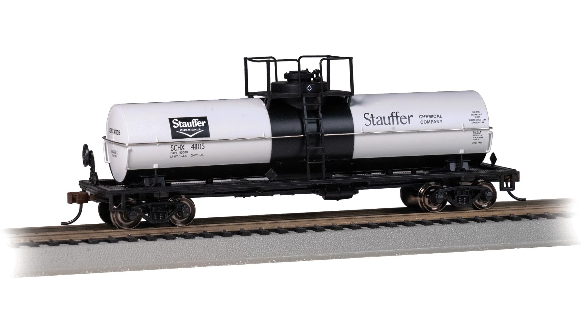 Réservoir chimique HO Bachmann wagon marchandise Stauffer Chemicals 41105
