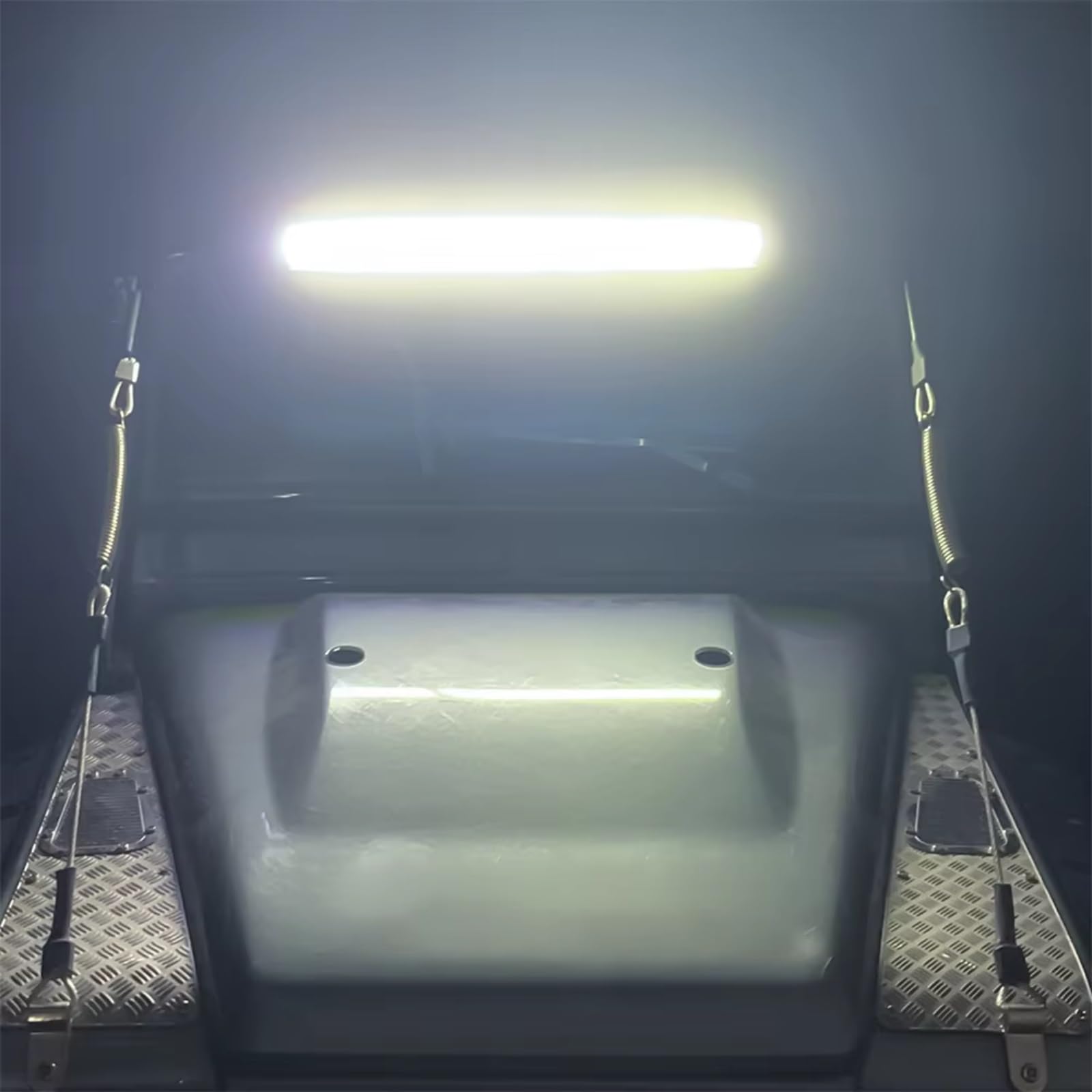 Rc éClairage Voitures Sur Pour TRX-4 Pour Defender 1/10 Barre De Feux De Toit Projecteur Accessoires De Mise À Niveau Pour Voiture À Chenilles RC Pièces De Rechange(TRX4-Defender)