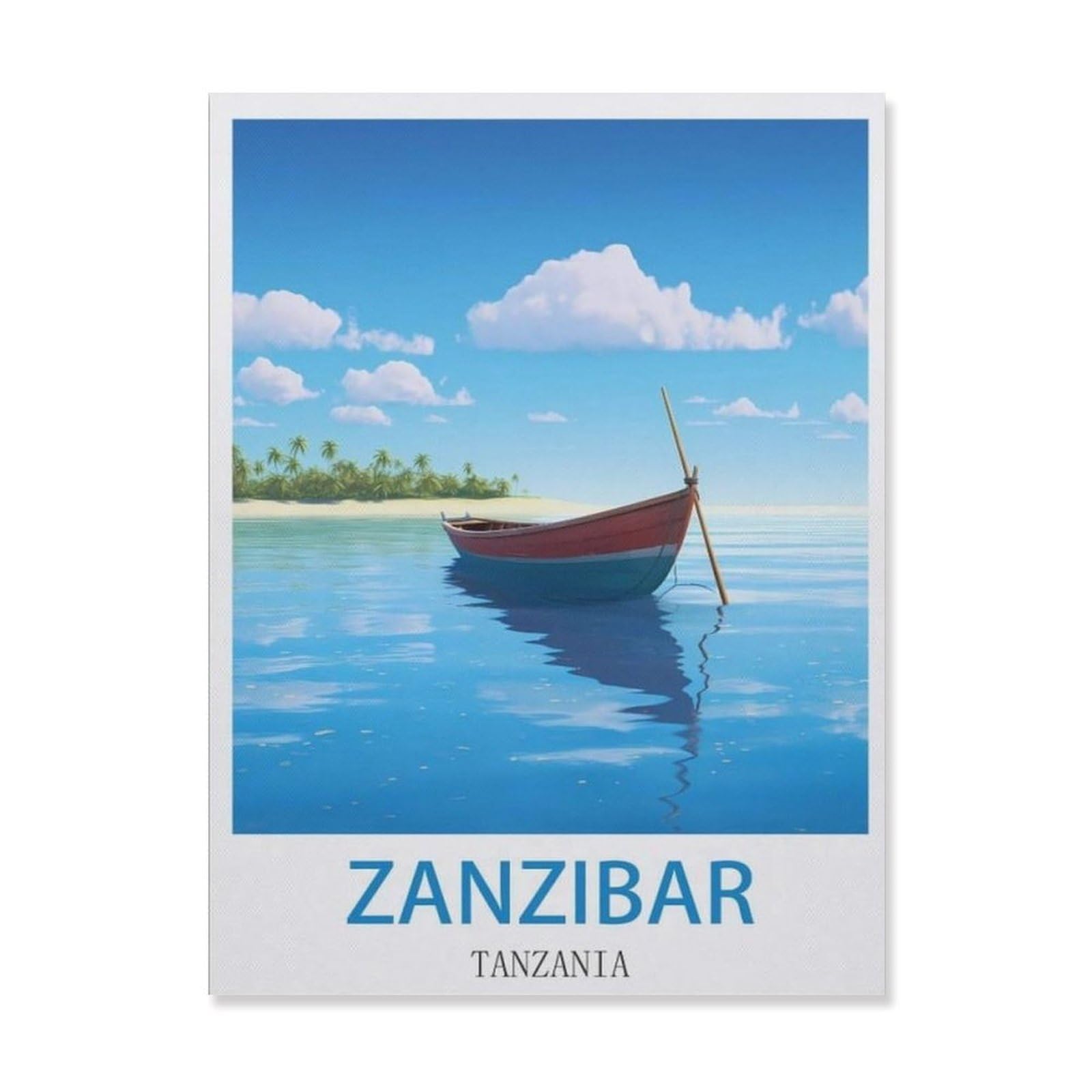 Vintage Metal Tin Sign，Zanzibar Tanzania，Bath Room Decor, Nursery Decor, Home Decor, Bathroom Wall Art Tin plaque(15x30cm）6x12 inch-EG44