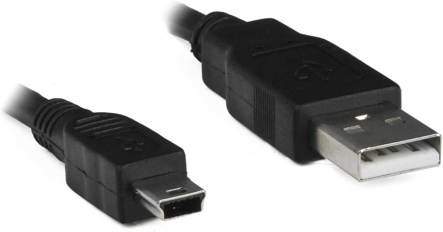 Mini cabo USB PC-USB1803 Preto - USB 2.0.1.8 Metros taxa de transferencia de ate 480mbps