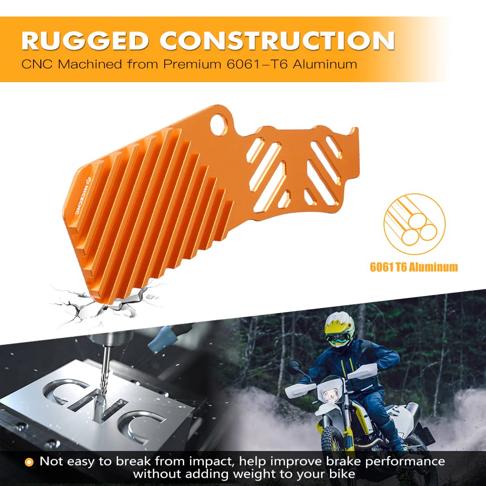NICECNC Refroidisseur d'étrier de Frein Compatible with 690 SMC R 2024, Orange