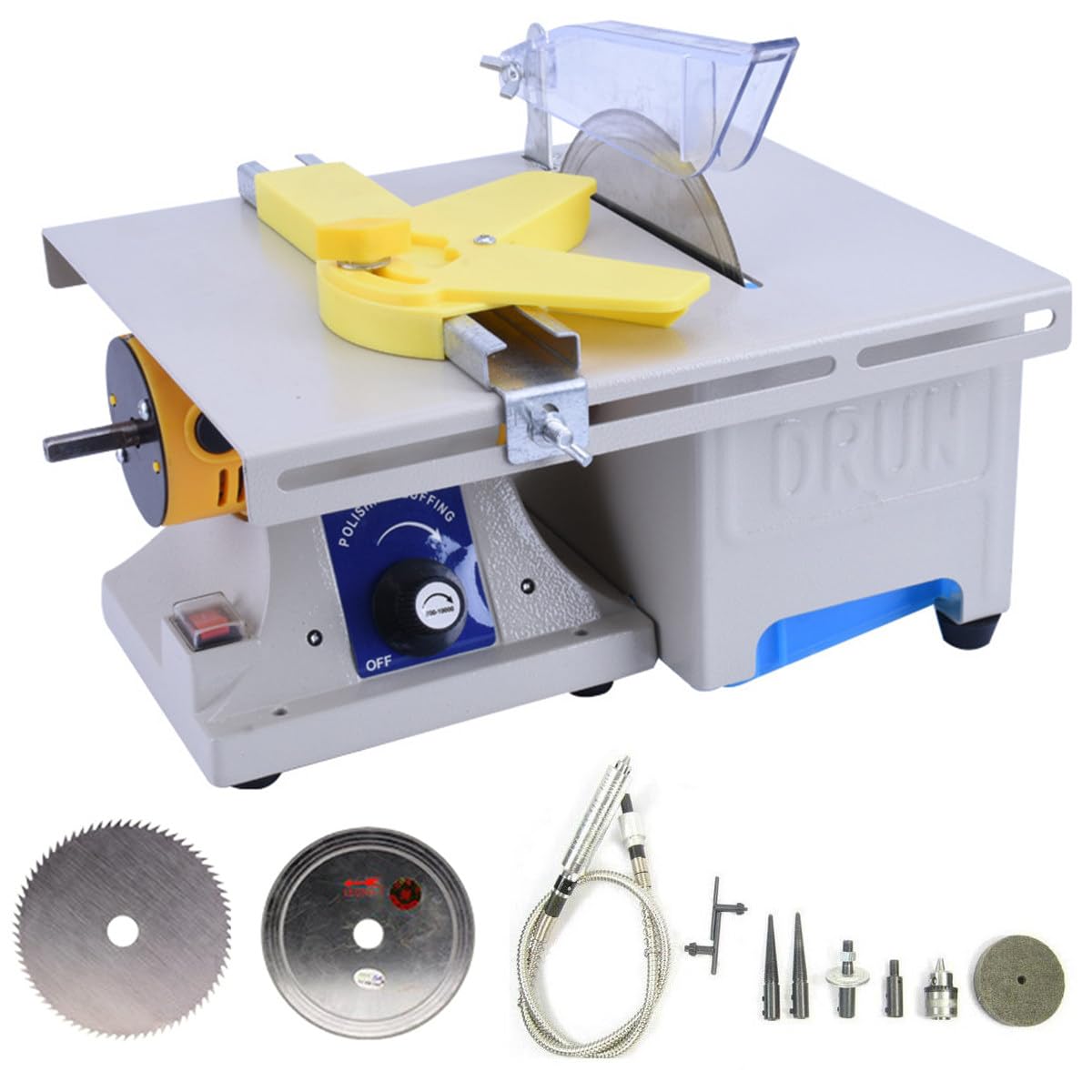 Machine de Tampon de Polissage de Roche de Bijoux, scies de Table, équipement lapidaire de Bijoux pour la Fabrication de Bijoux, Artisanat du Bois (110v)