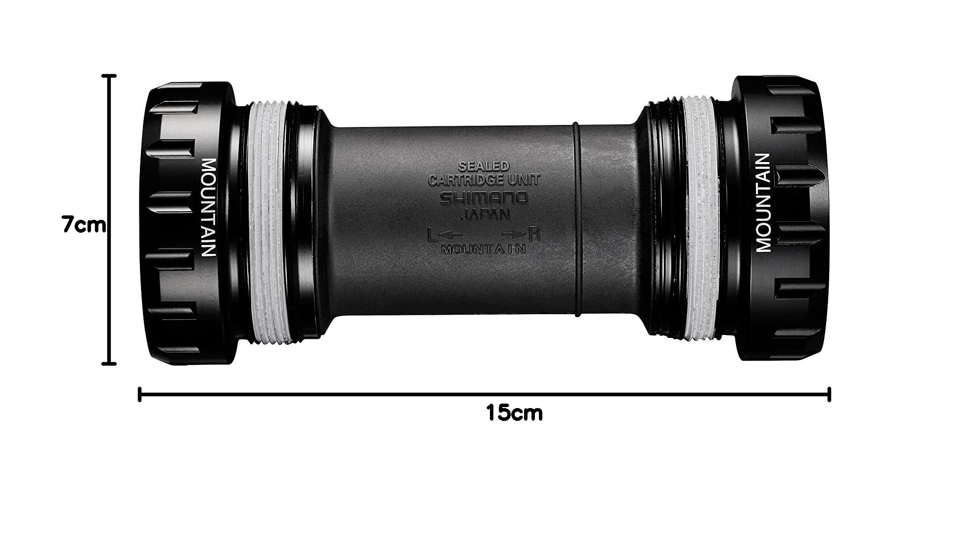 SHIMANO BB-MT801 kubki z dolnym wspornikiem, miseczki z gwintem angielskim, 68/73 mm, czarne