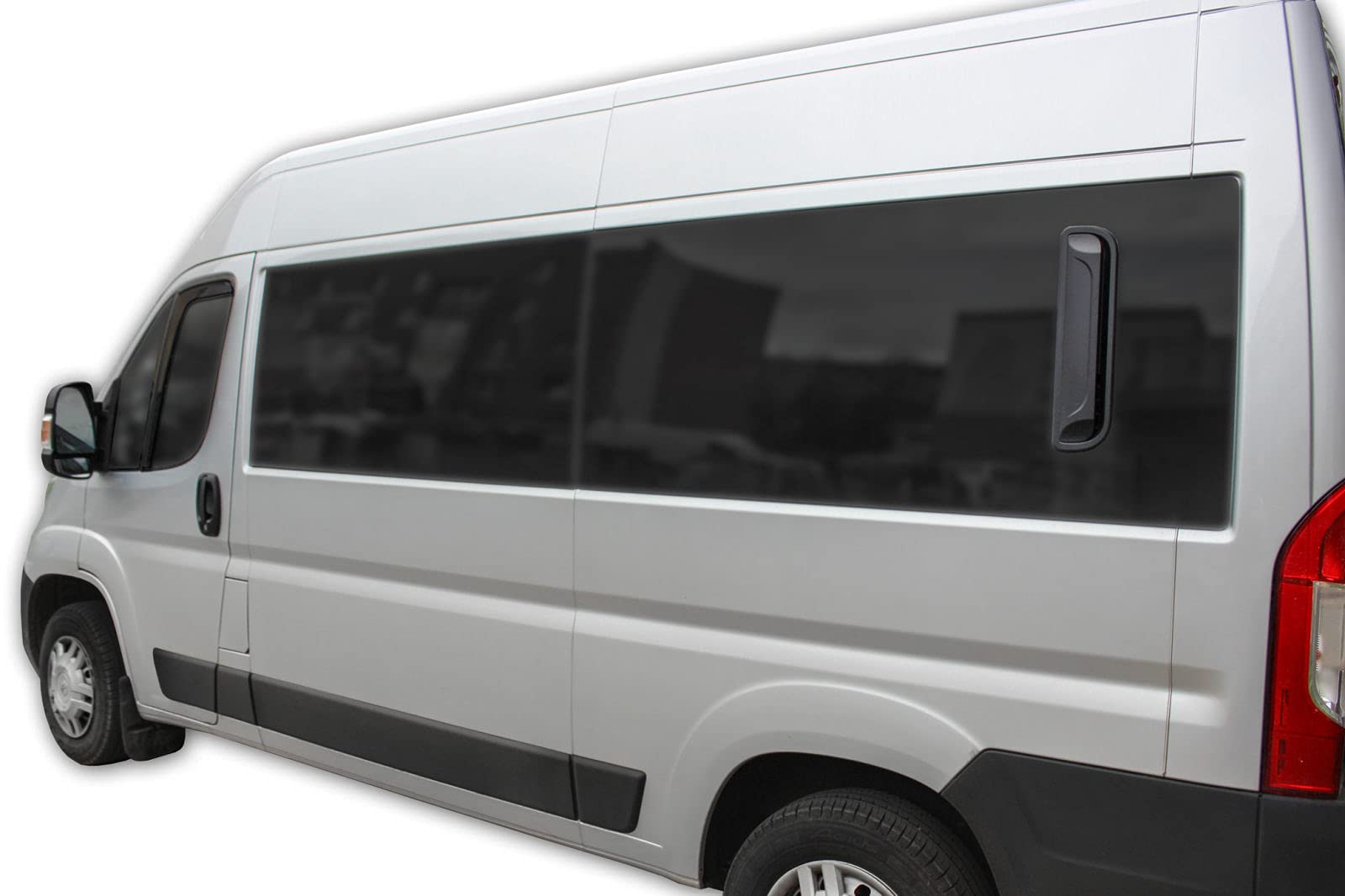J&J AUTOMOTIVE GP Windabweiser für FIAT Ducato ab 2006 2tlg Getönt Schwarz
