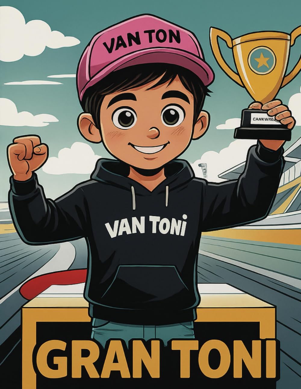 Gran Toni-1.Player: Ein fantasievolles Malbuch für Rennfahrer mit Herz