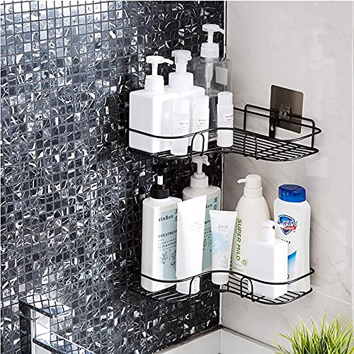 Image of Pack Of One-GI Wall Mounted Bathroom Corner /Shelf /Rack /Storage Organizer - Bathroom Accessories-Multipurpose Kitchen Holder Storage (Powder Coated Finish) (pack off 01)