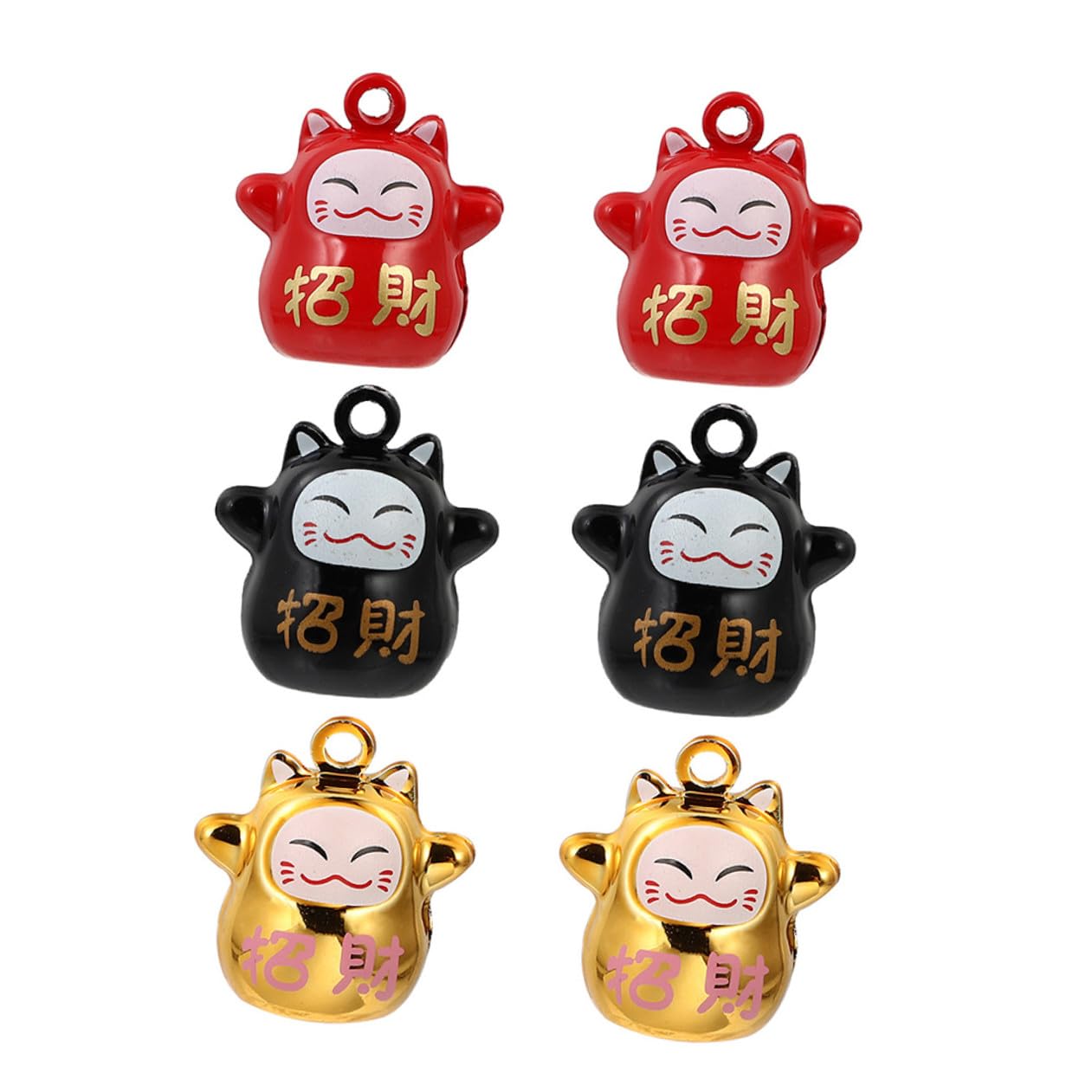Angoily 6pièces Pendentifs Clochette Chat Cuivre Pour Décoration Suspendue Style Amulette Compact Et Réutilisable Pour Paquet Et Téléphones Lot Pour Amateurs Accessoires Chat