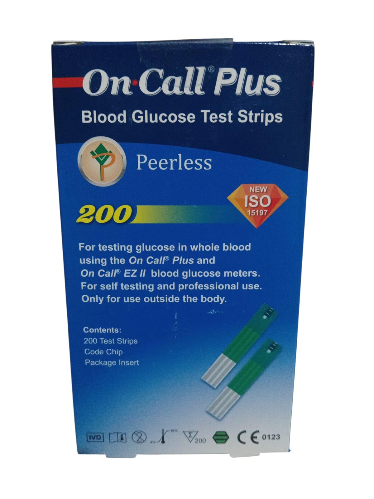 On Call Plus Blood Glucose Test Strips 200 Strips Ref : G133-119 Original Quality glucometer strip Oncallplus code 007-image-35
