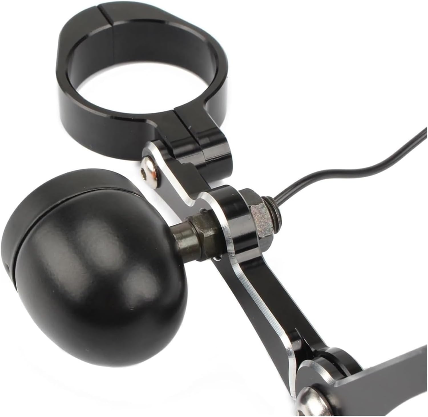 33-58mm Motorcycle CNC Front Fork Tube Holder Support Clamp Headlight Bracket Mount Clamps Compatible with Cafe Racer Bike(Fit 54-58mm)