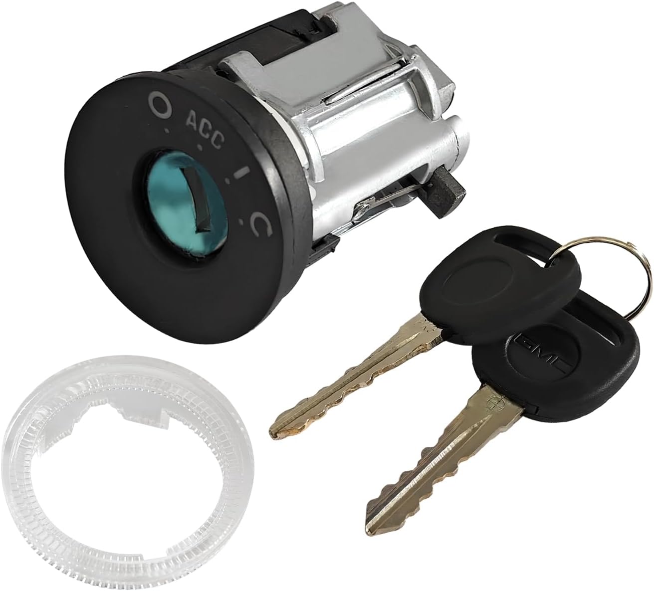 Ignition Lock Cylinder & 2 Keys 19207987 Replacement Compatible with Pontiac Grand Prix 2004-2008