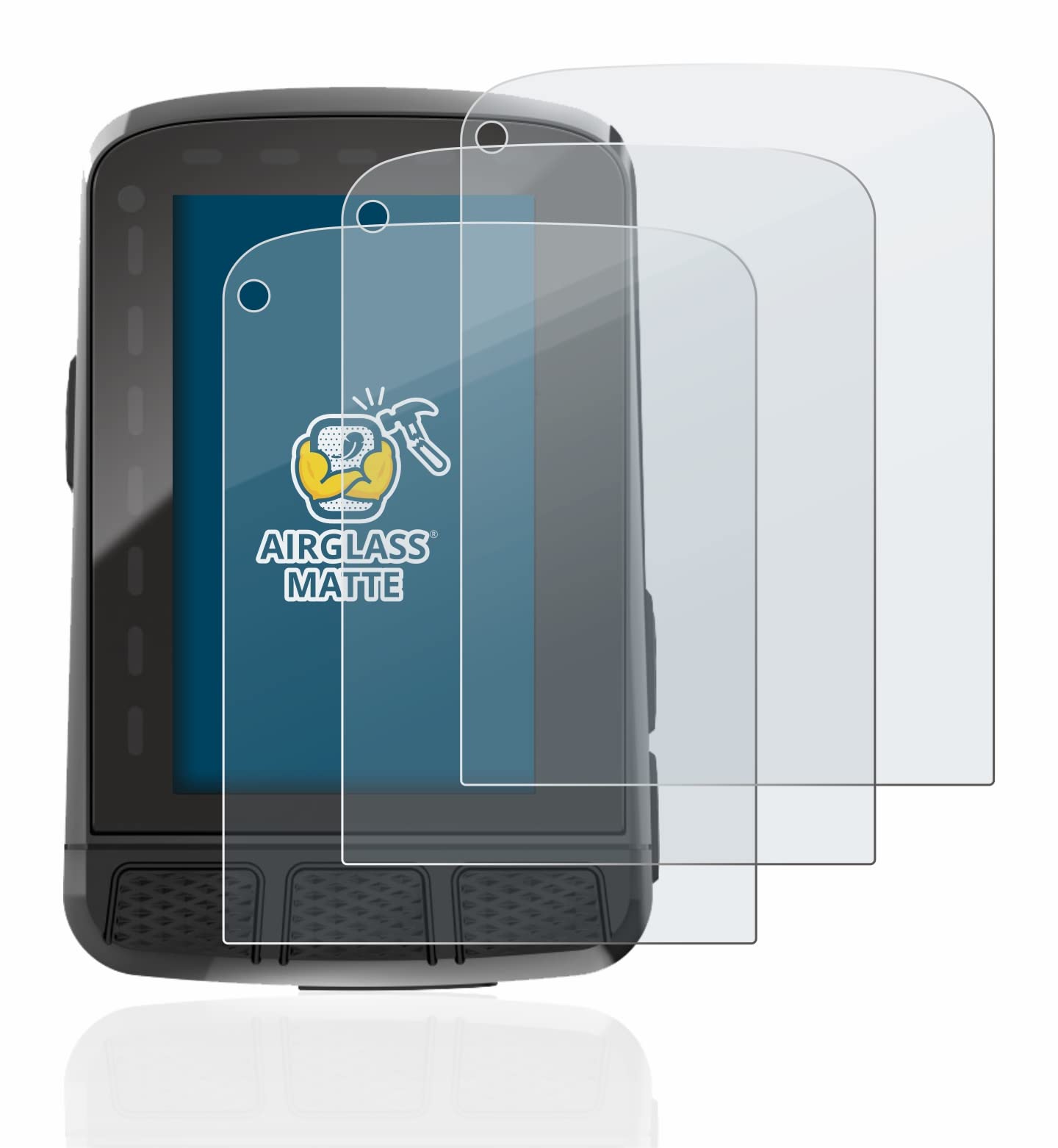 brotect Anti-Glare Glass Screen Protector Matte Compatible with Wahoo Elemnt Roam 2 (3 Pack) - Anti-Scratch 9H Protection Film
