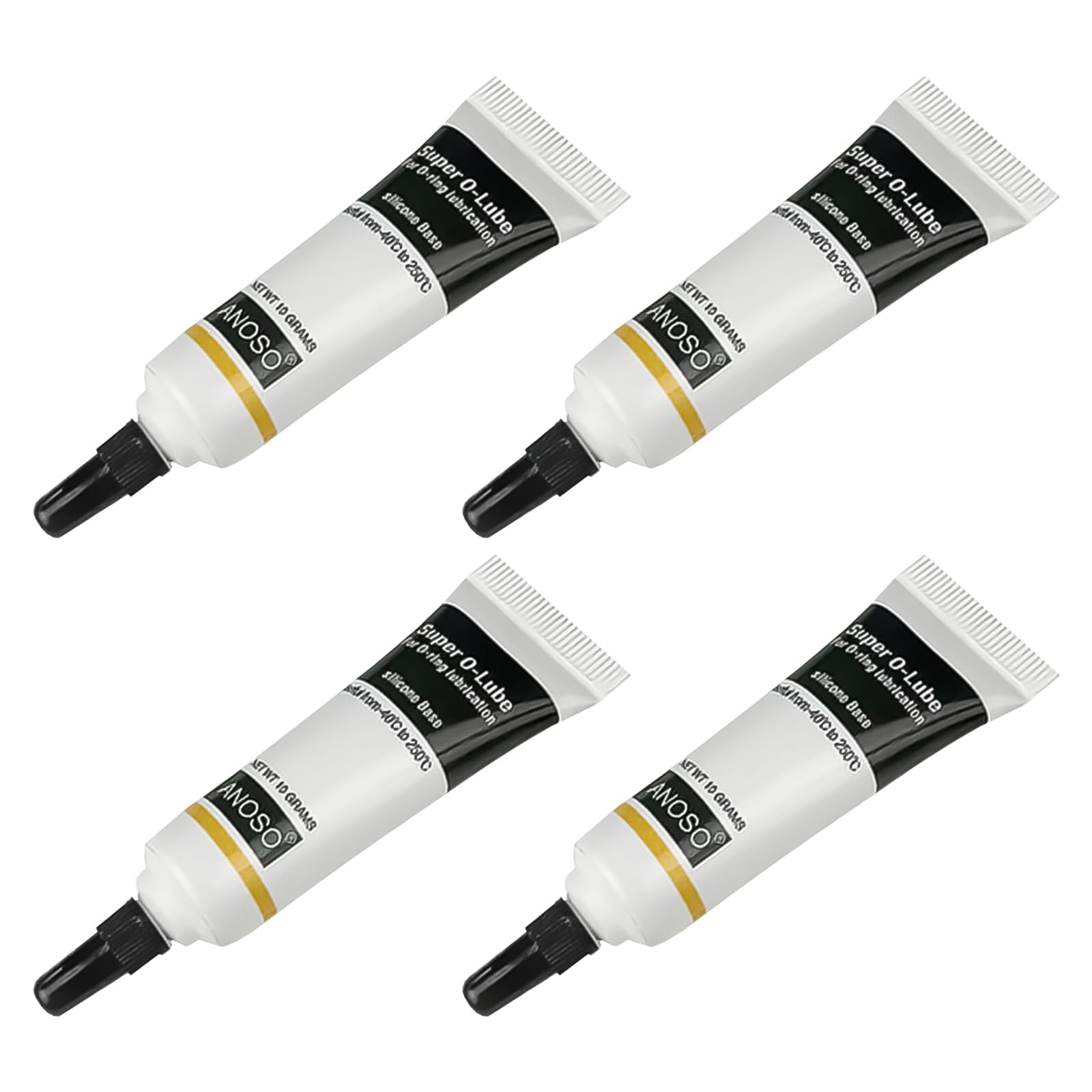 Produktbild von 4er-Pack Silikonfett Für Kaffeevollautomaten – Je 10 G – Transparentes O-Ring-Fett, -40 Bis +200°C, Für Dichtungen & Ventile