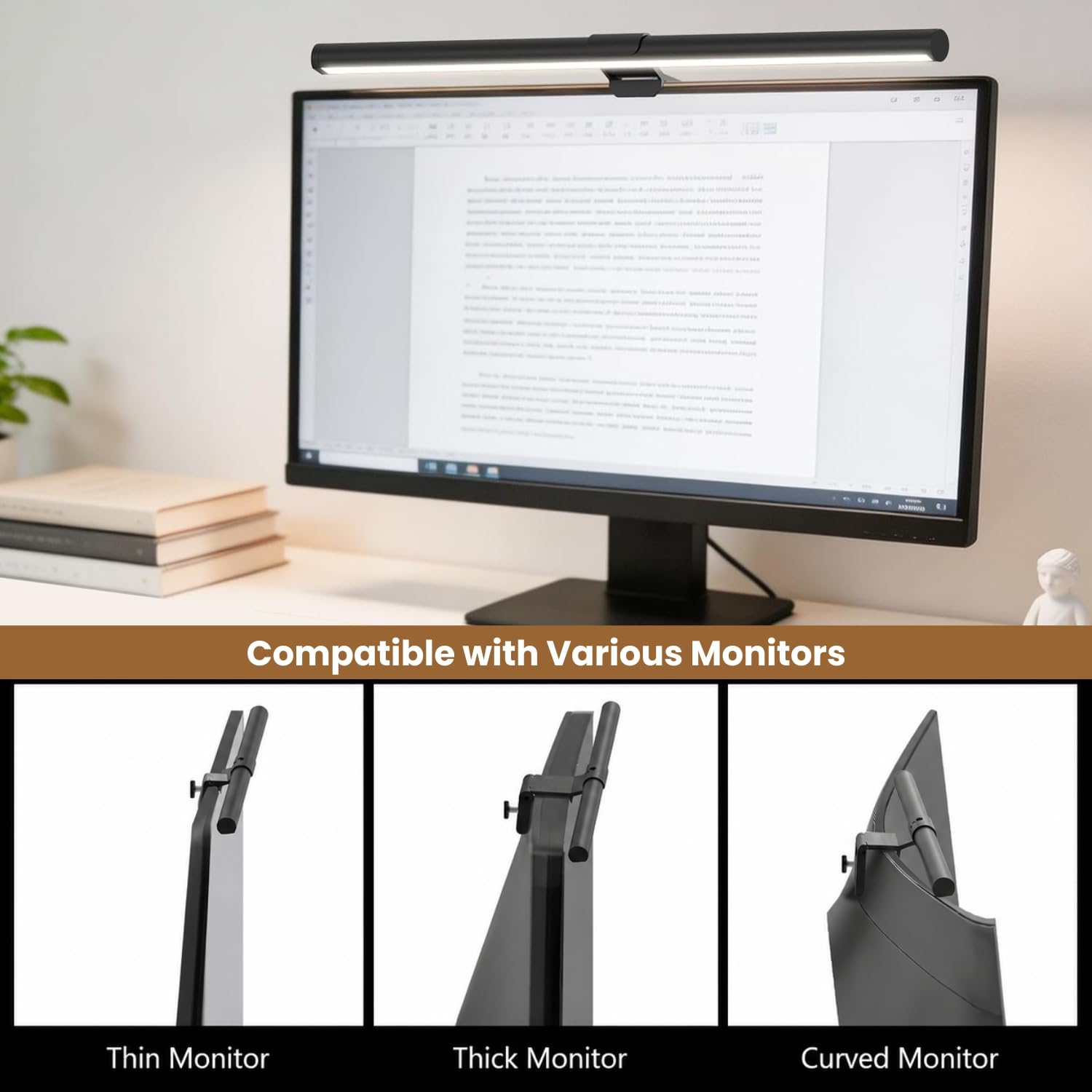 45CM LED Light Bar - Eye-Care Desk Lamp for Laptop -3