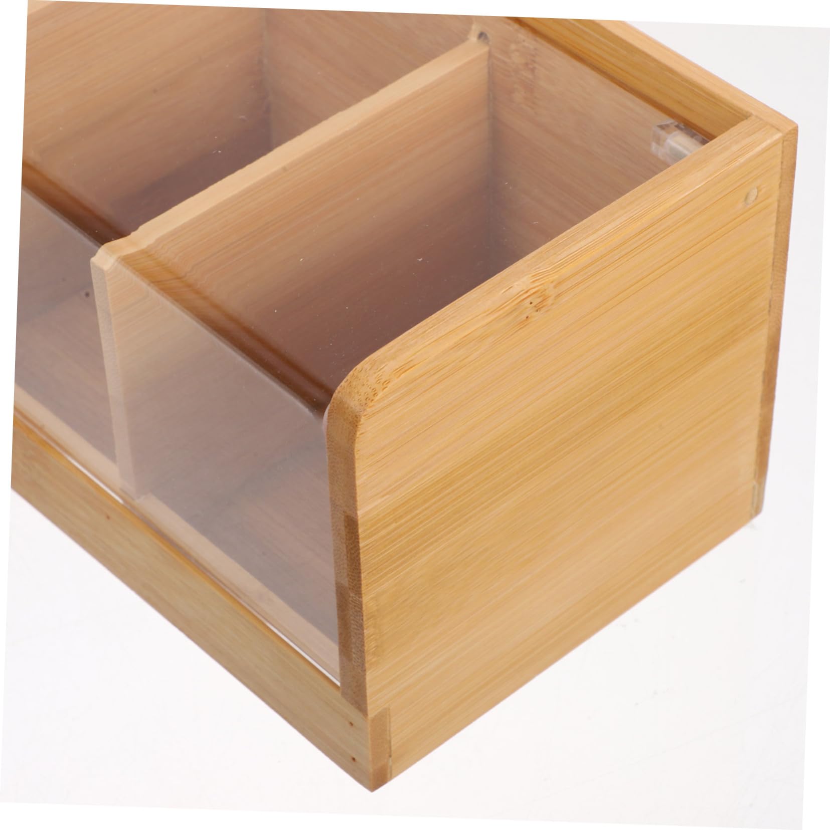 Tee Aufbewahrungsbox Mit Deckel Unterteilte Box Für Teebeutel Teebehälter Organizer Für Losen Tee Schützende Aufbewahrung Für Home Office Natur