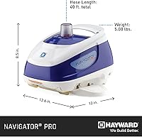 Vista 7 de Hayward W3925ADC Navigator Pro Limpiador de Piscina por Succión para Piscinas Enterradas de Gunite de hasta 20 x 40 pies