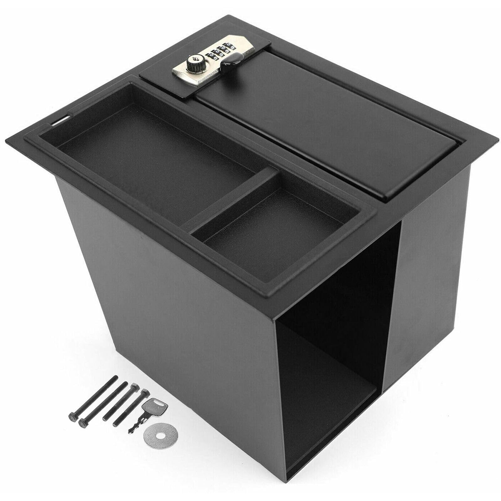 LDAUTOPS Center Console Safe Storage Box with & Tray for Toyota for Tundra 2014-2021 Black 00016-34174 0001634174